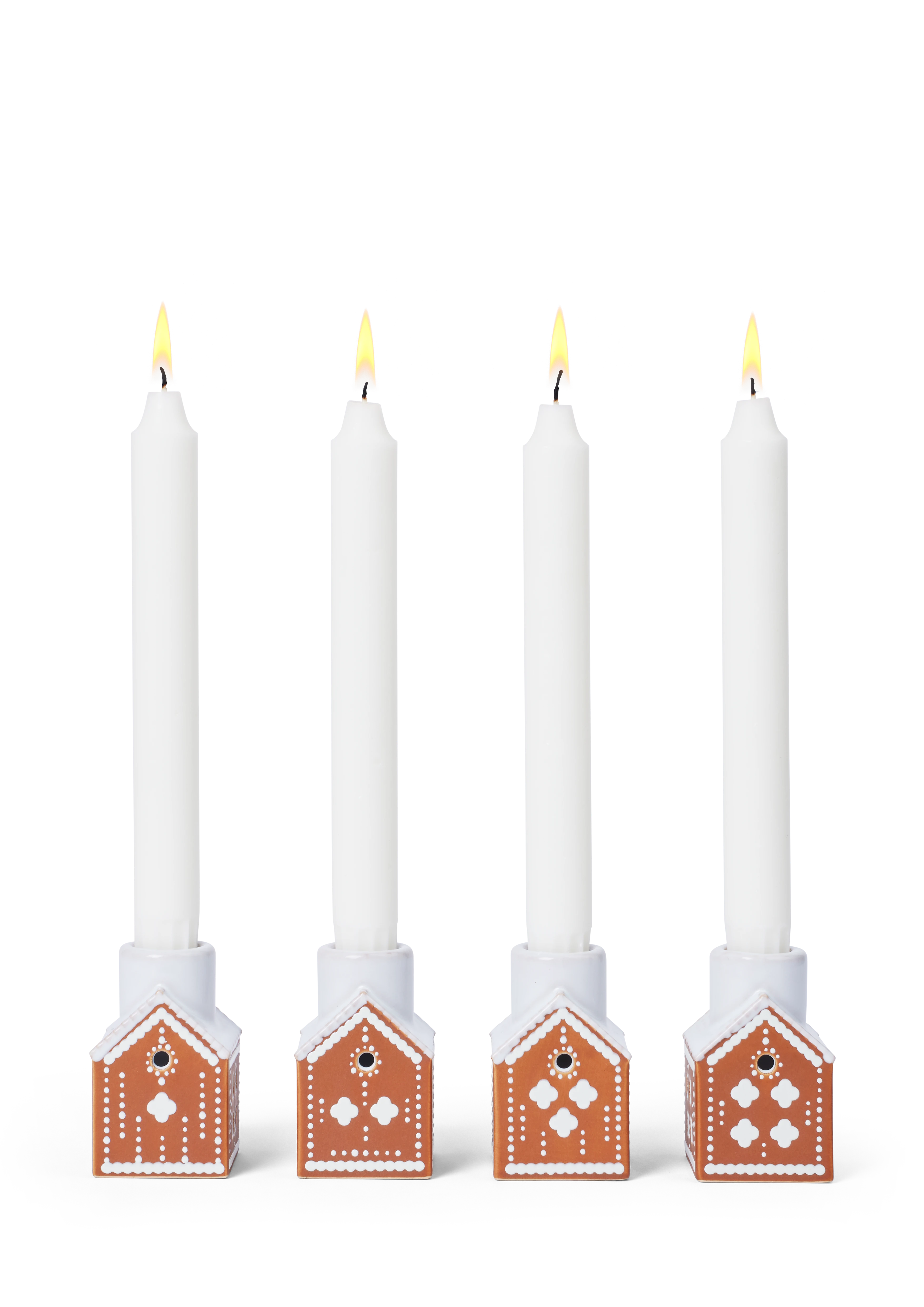 Advent candle holder H7.5 from Kähler  in Brown color, made of Ceramics