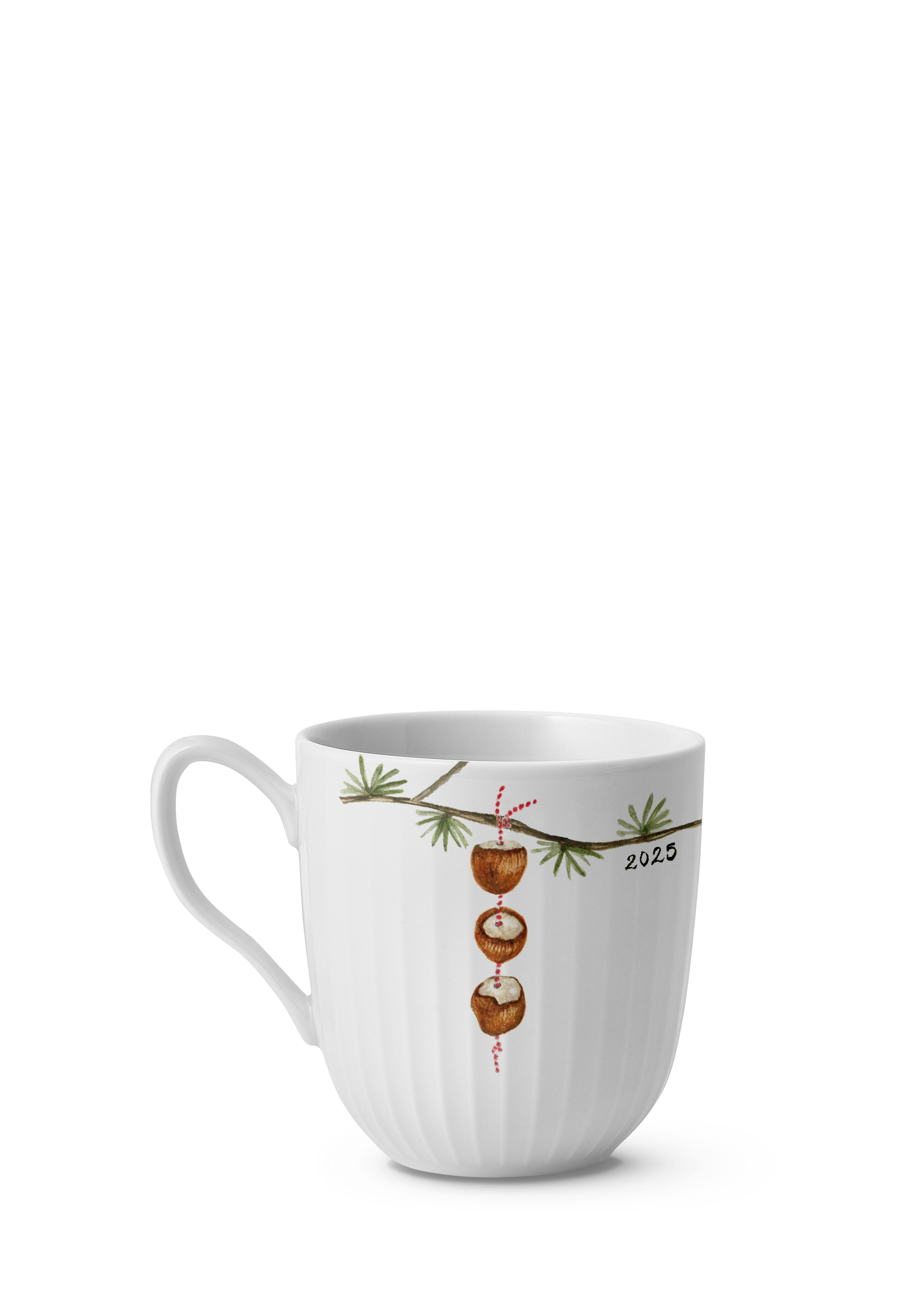 Mug 2025 33 cl from Kähler  in White w. deco color, made of Ceramics