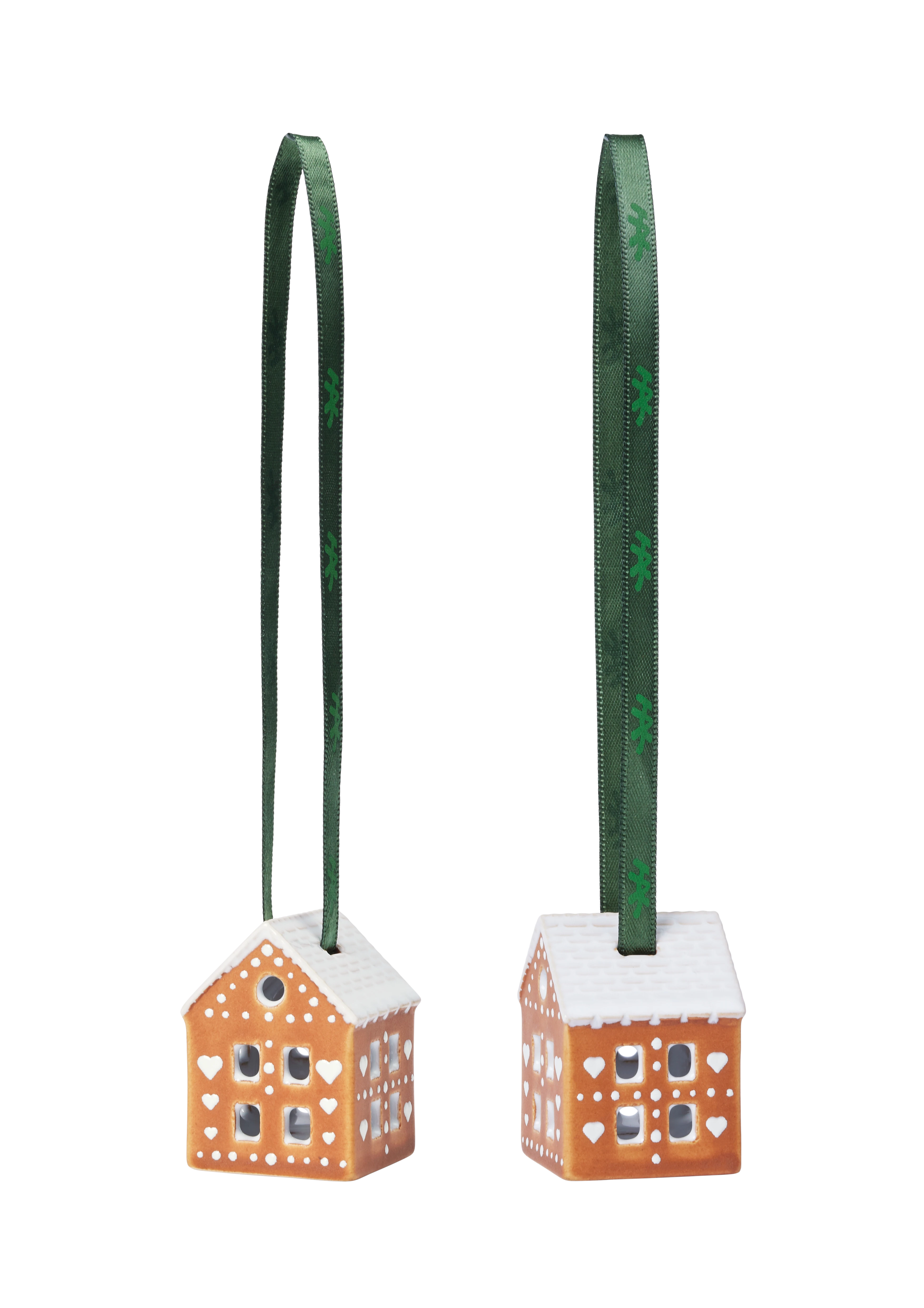 Christmas Ornament H5 2 pcs. from Kähler  in Brown color, made of Ceramics