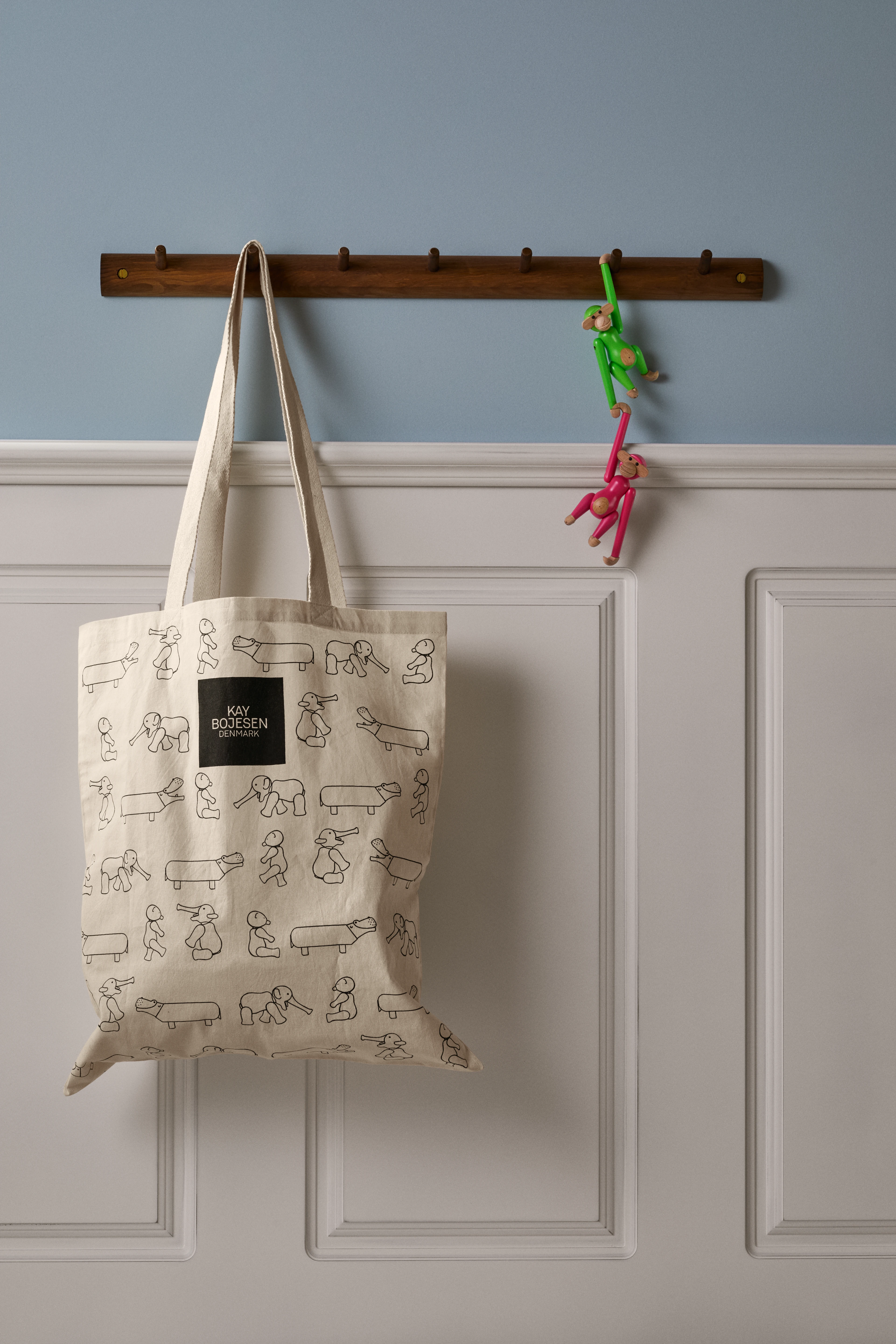 Liliput djur Tote bag 40x45 cm från Kay Bojesen i färgen Sand, tillverkad av Bomull