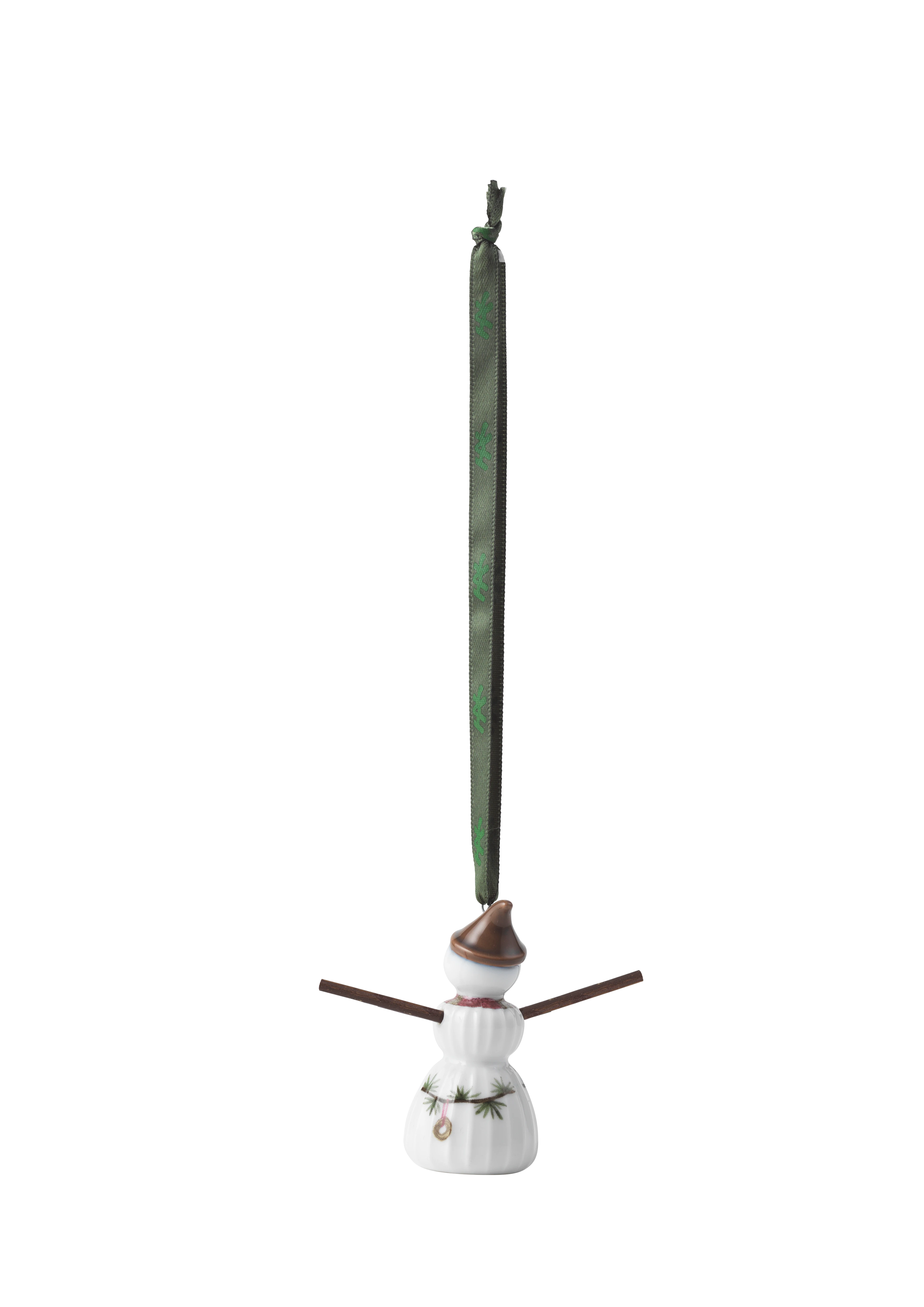 Snowgirl hanging variant H6.5 from Kähler  in White w. deco color, made of Ceramics