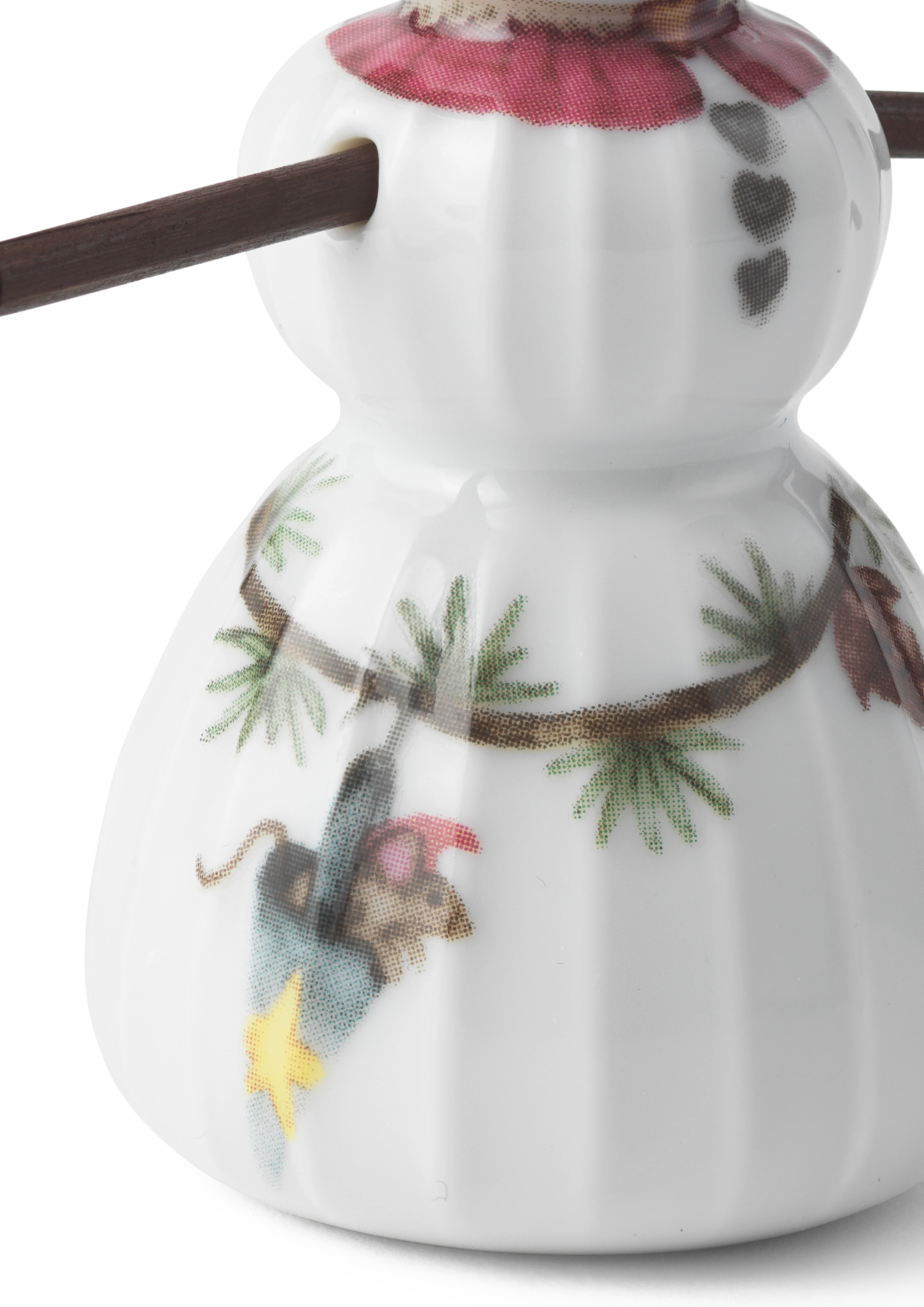 Snöflicka H8 från Kähler i färgen Vit m. deko, tillverkad av Keramik