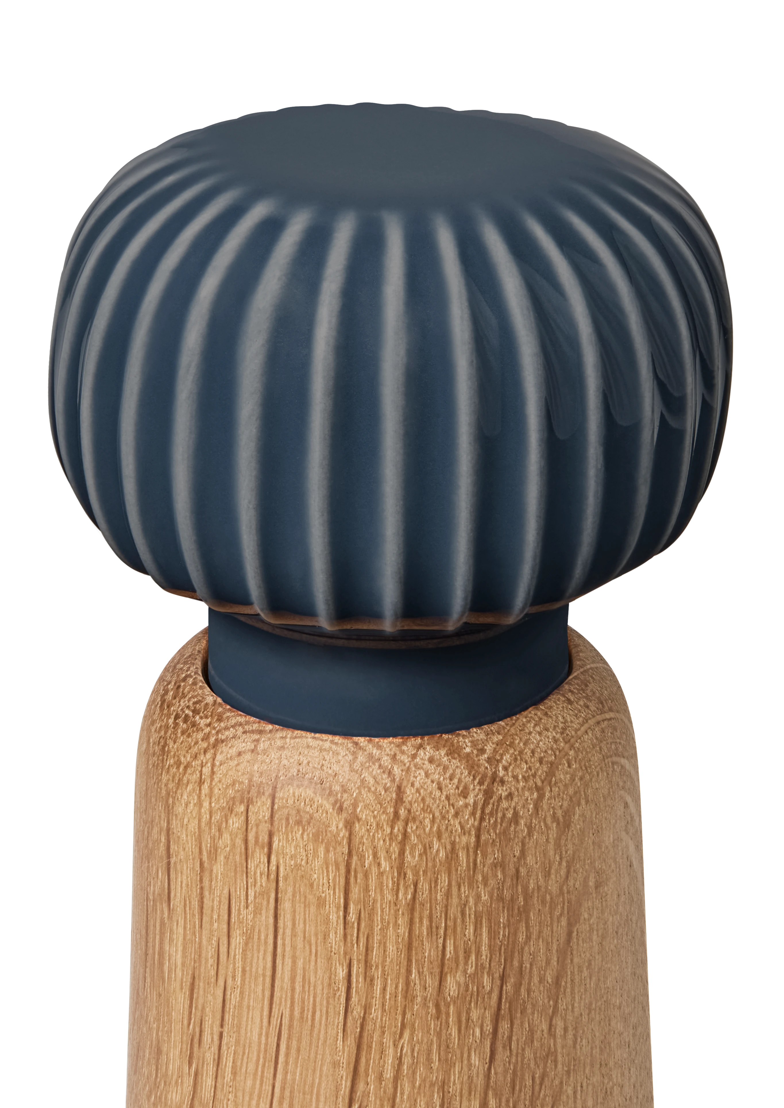 Mühle H14 cm von Kähler in der Farbe Anthrazit Grau, hergestellt aus Keramik