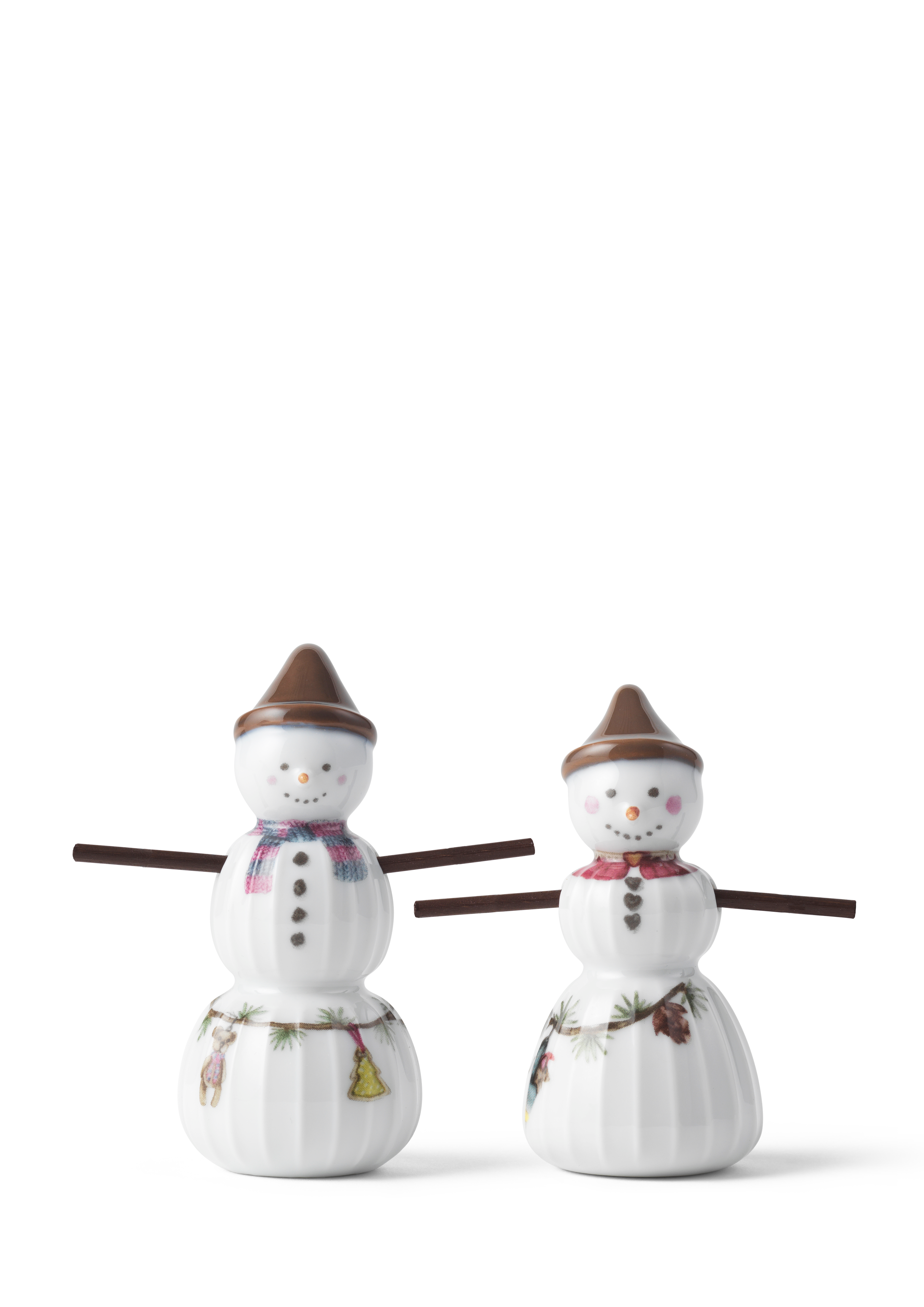 Kähler Snowboy and Snowgirl from Hammershøi Christmas