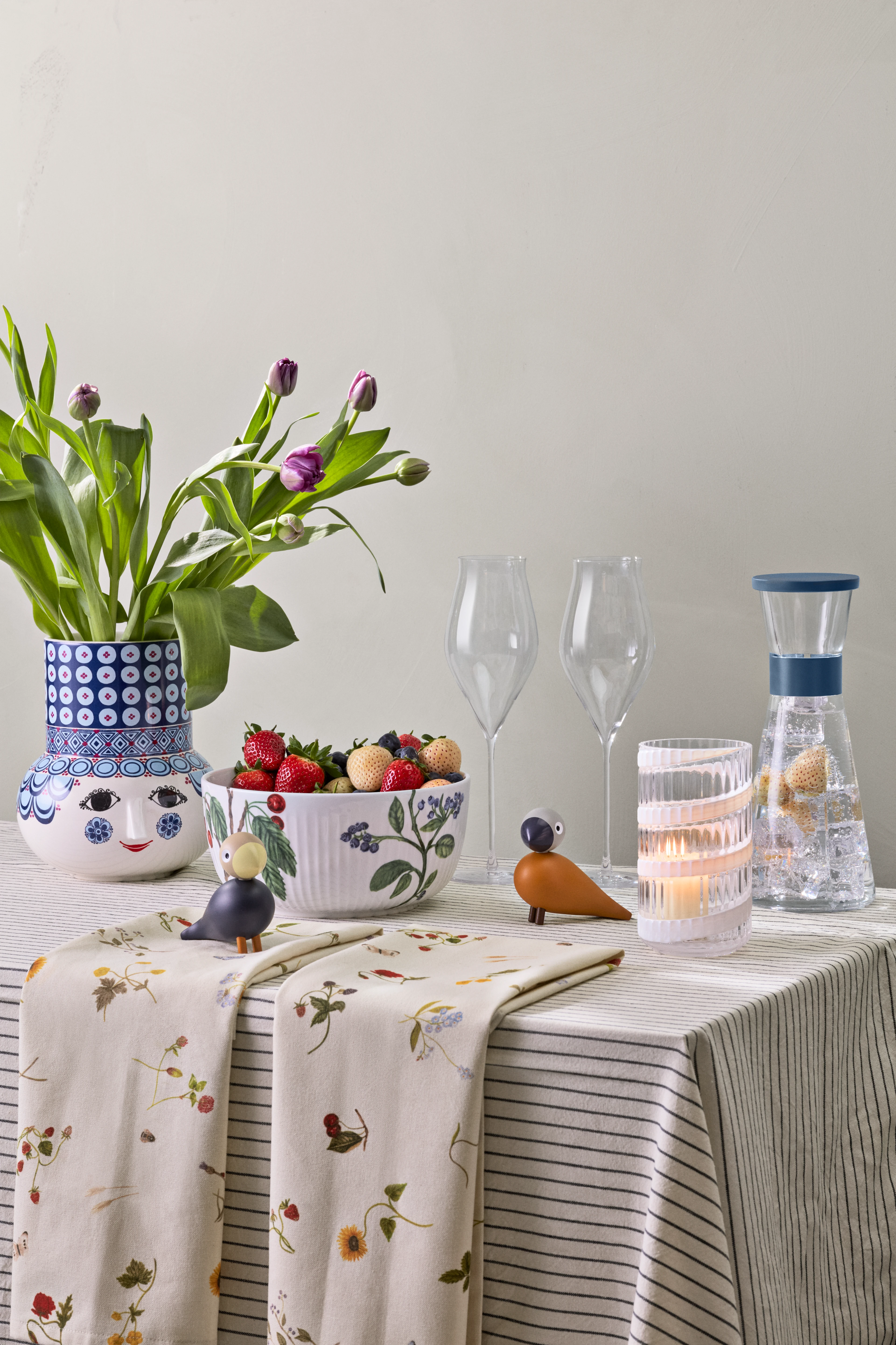 Tea towel 50x70 cm from Kähler in Symphony color, made of Cotton blend