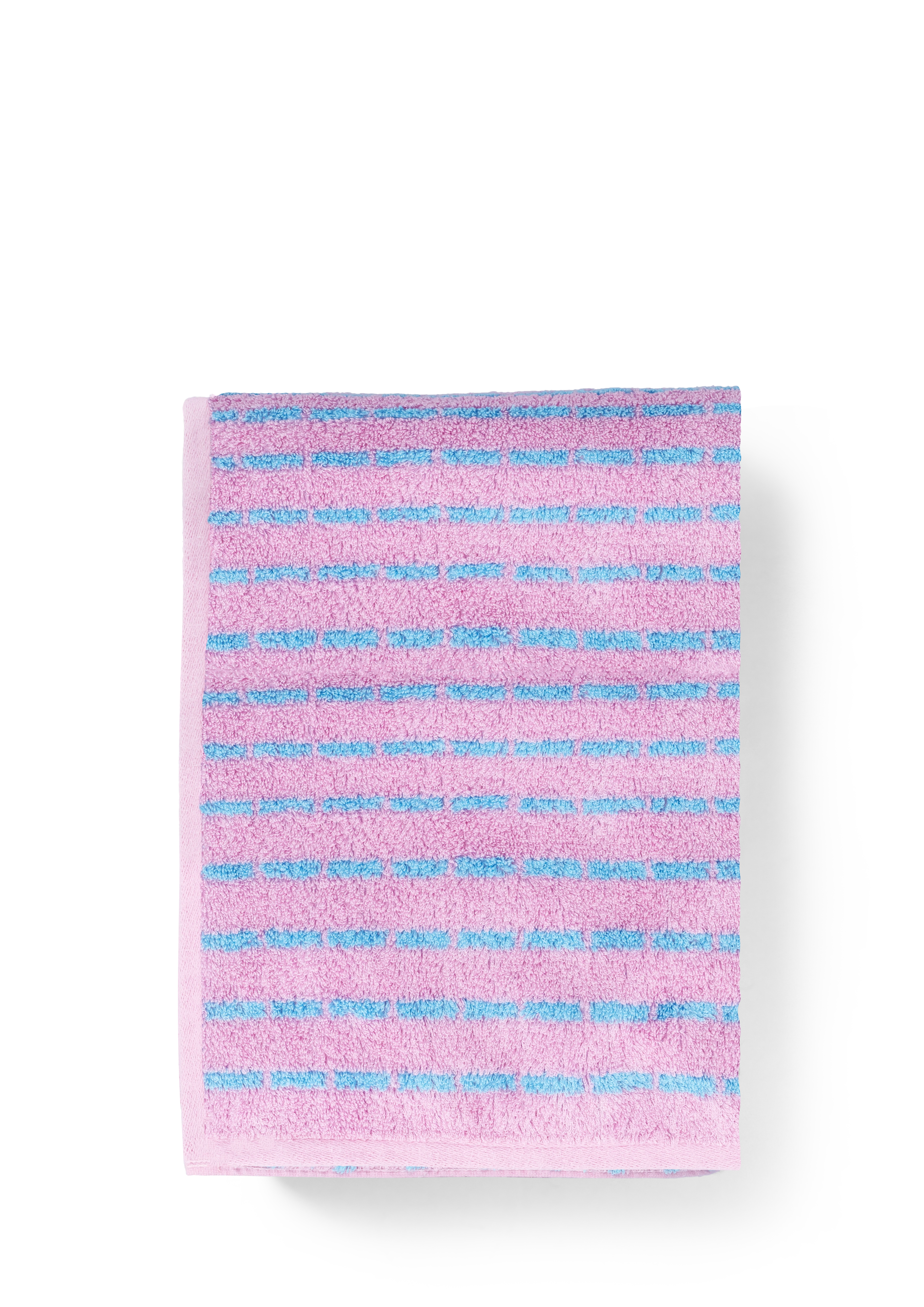 Towel 50x100 cm from JUNA in Light blue/Rose color, made of Cotton blend