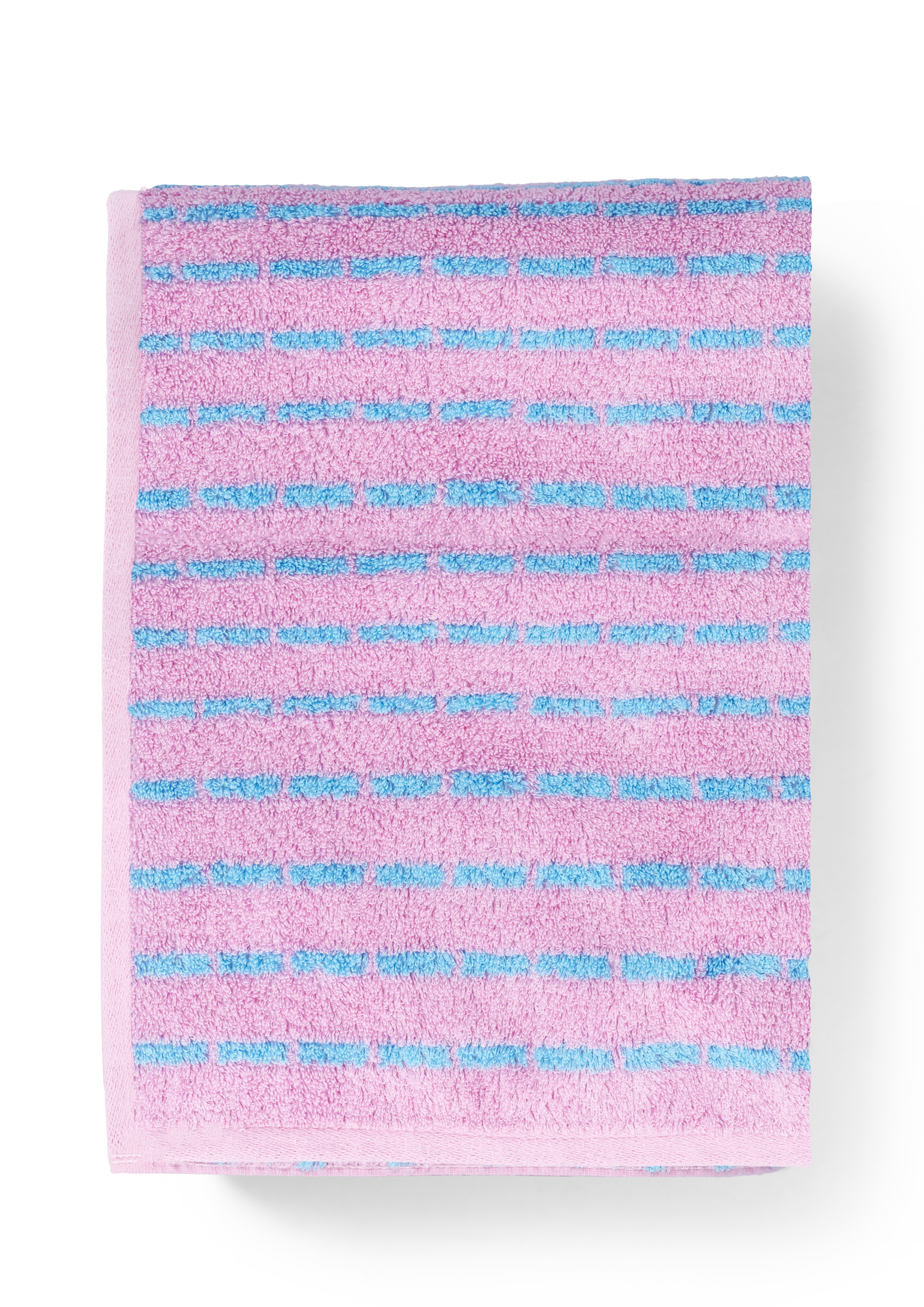 Towel 70x140 cm from JUNA in Light blue/Rose color, made of Cotton blend