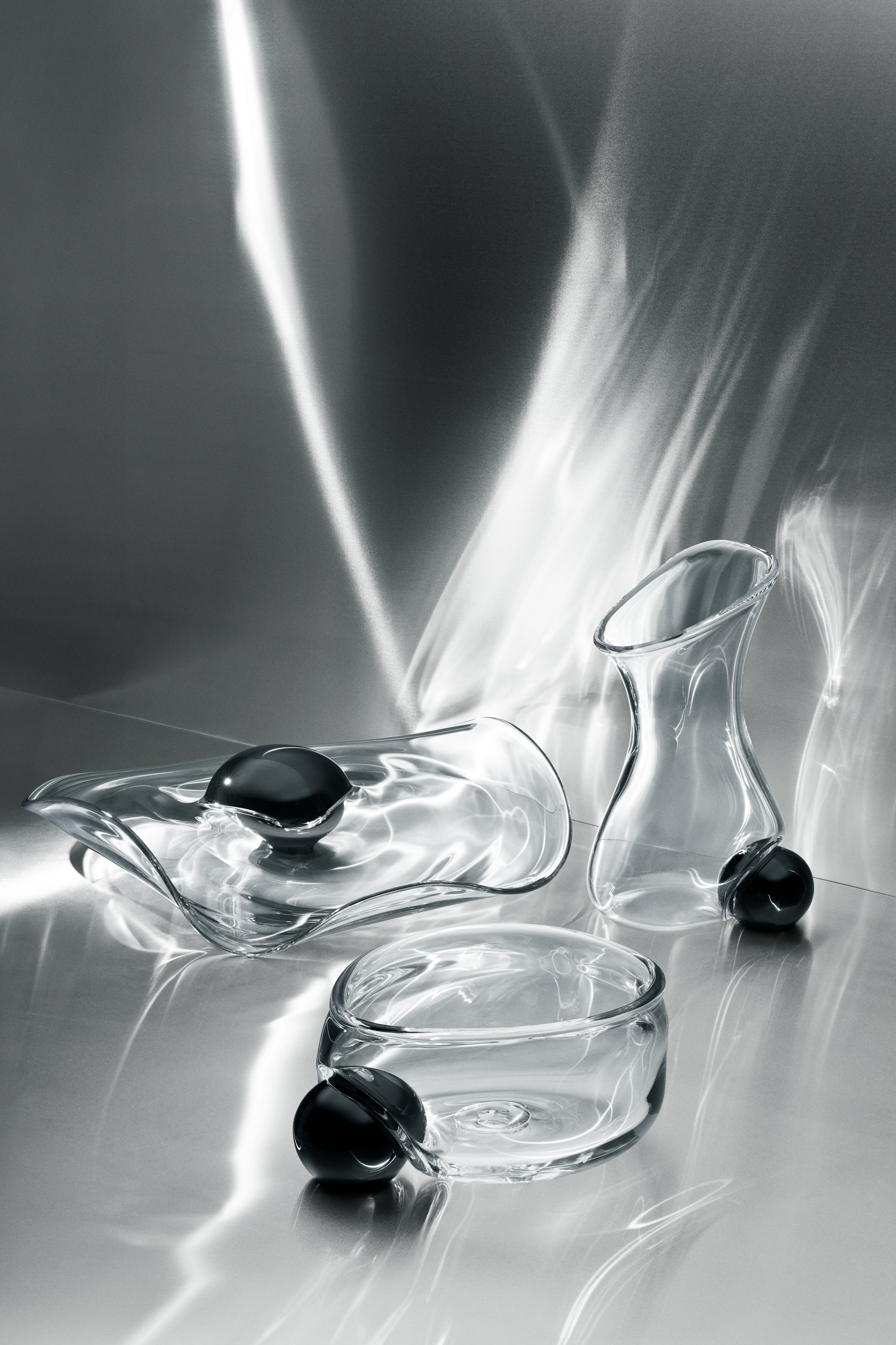 Bowl Ø28 cm from Holmegaard in Clear color, made of Glass