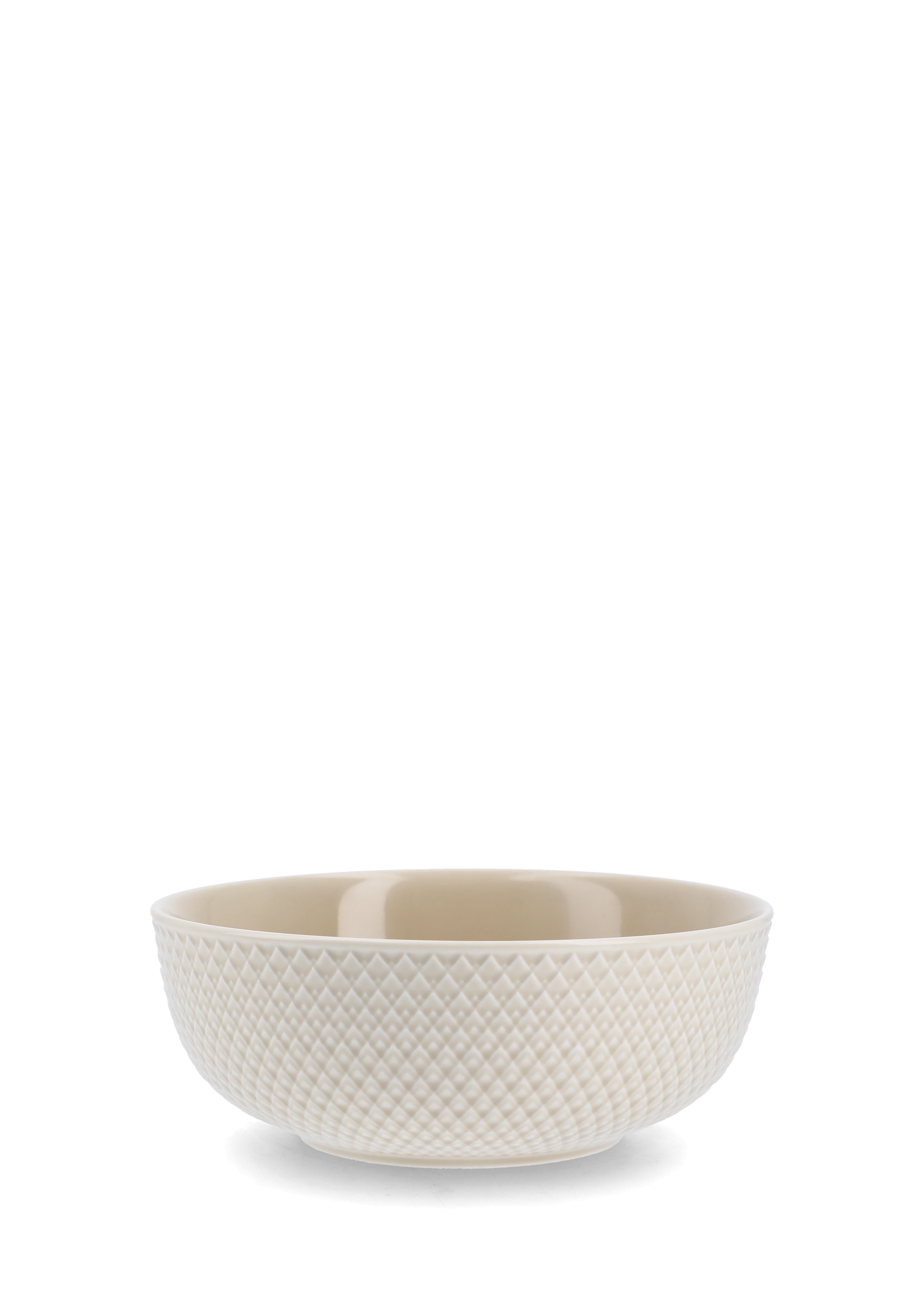 Lyngby Porcelæn Bowl Ø13 cm in Moss from serie Rhombe Earth