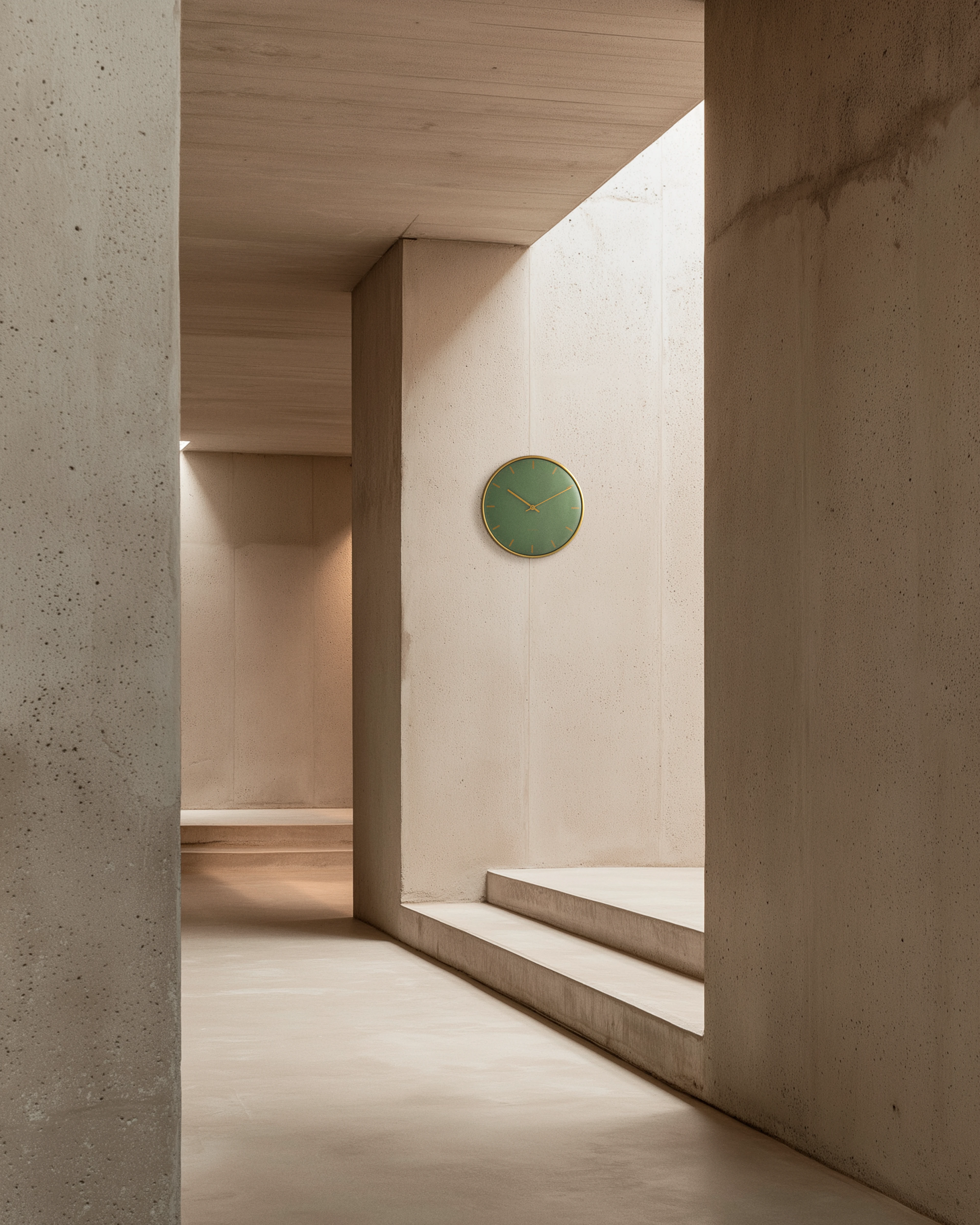 Wall clock Ø29 cm from Arne Jacobsen in Green color, made of Metal