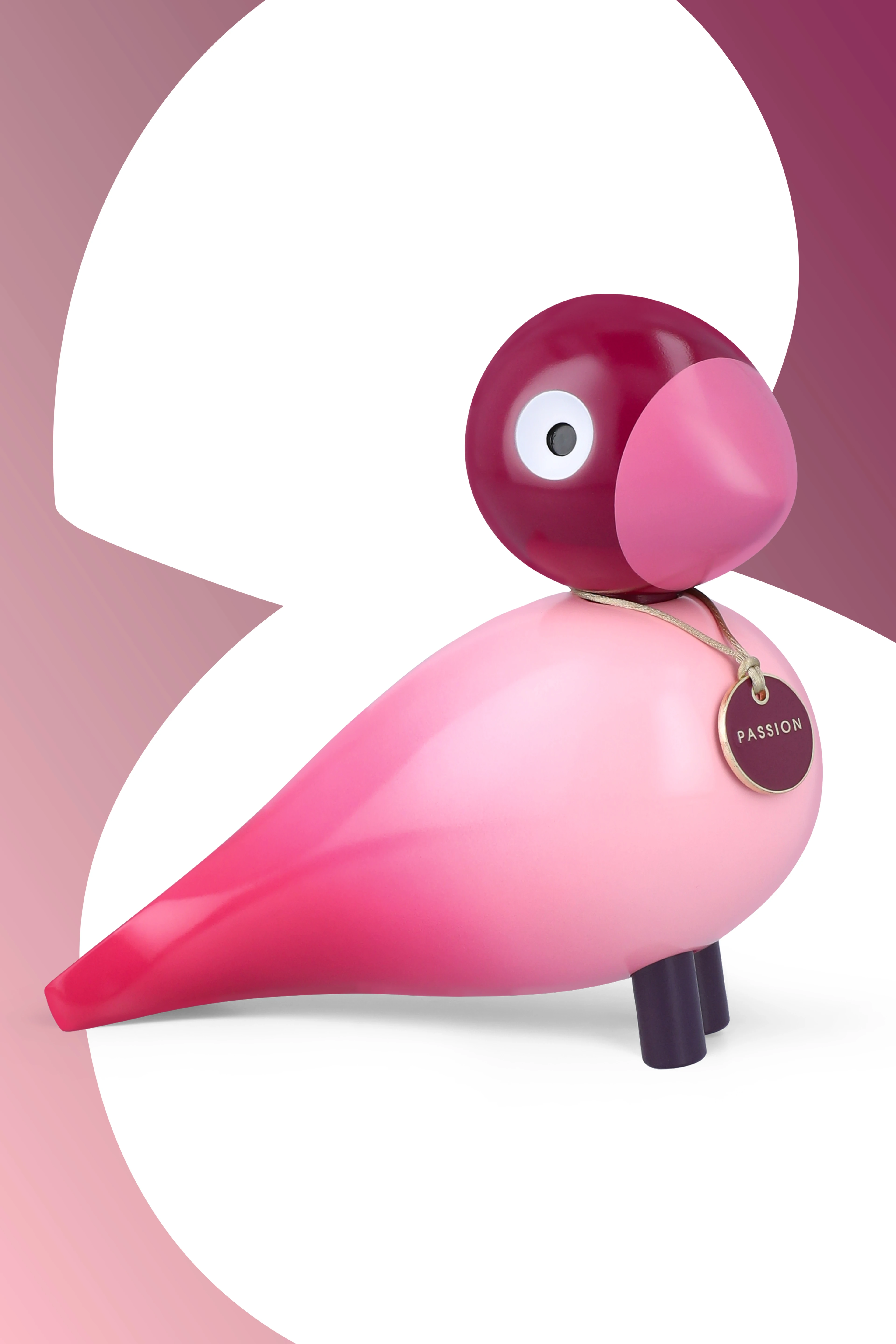 Passion Story Bird H15.5 cm från Kay Bojesen i färgen Rosa, tillverkad av Trä