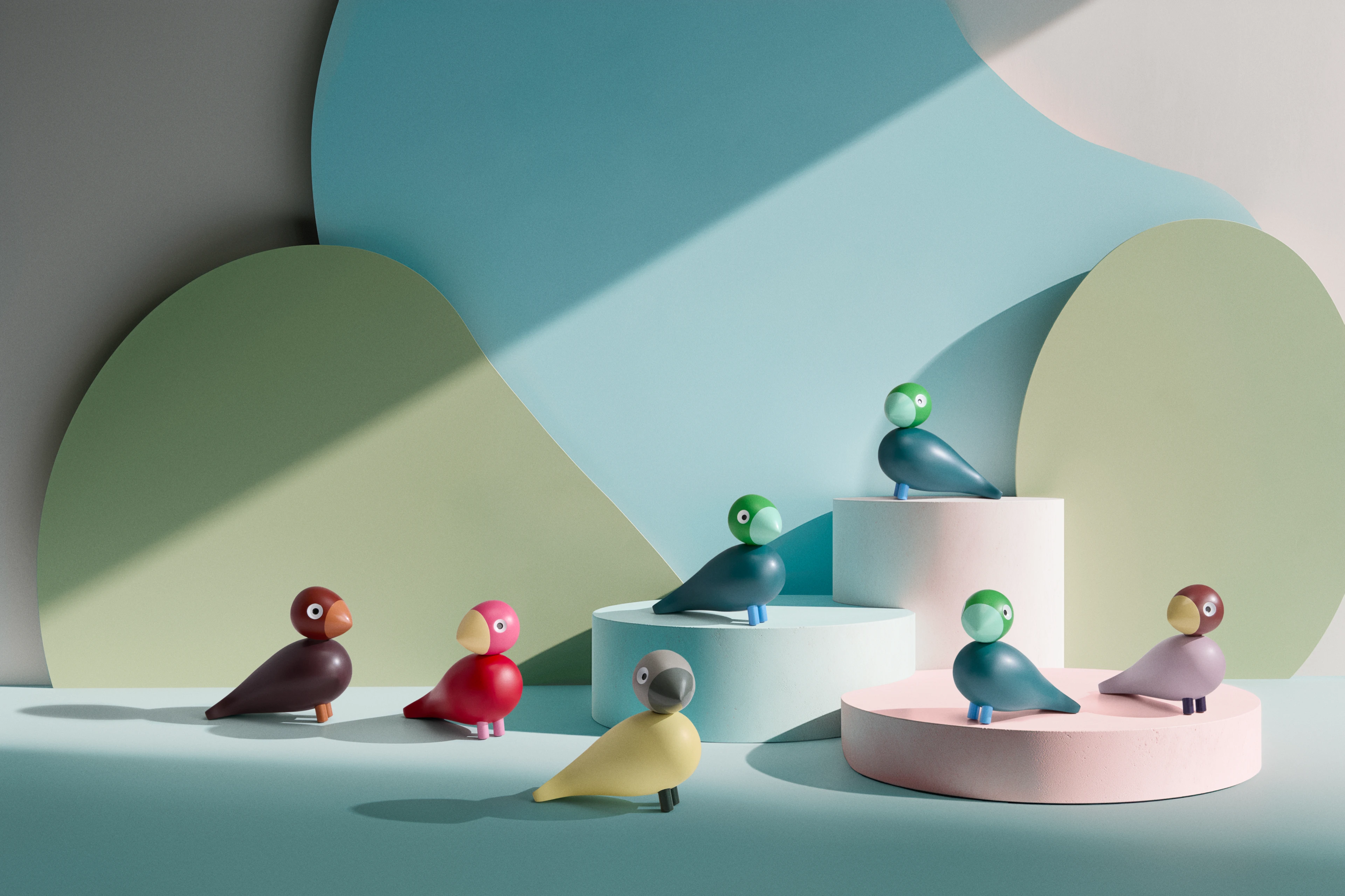 Birk Year Bird 2026 H12.5 cm från Kay Bojesen i färgen Mörkgrön, tillverkad av Trä