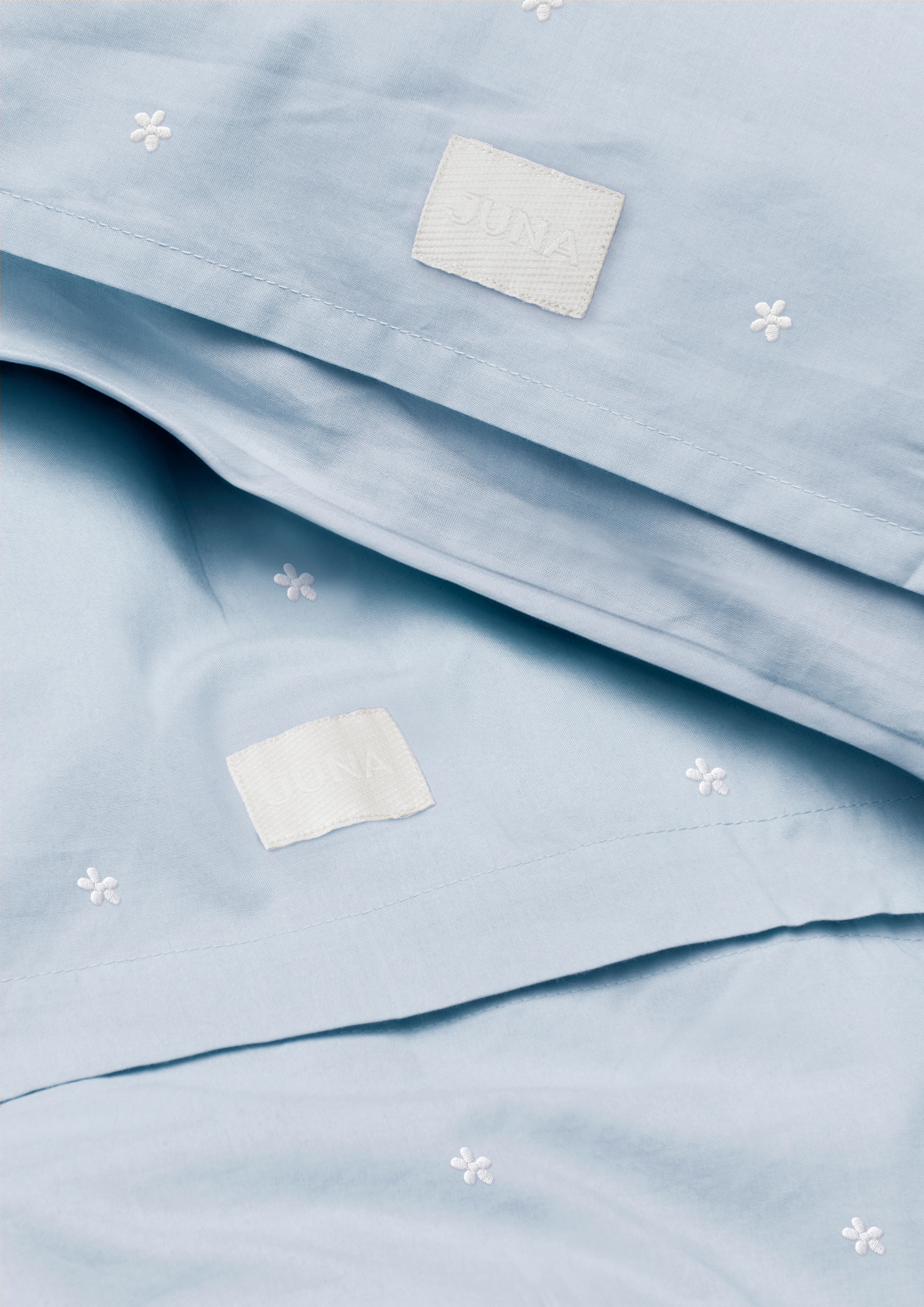 Baby Bed linen 70x100 cm from JUNA in Light blue color, made of Cotton