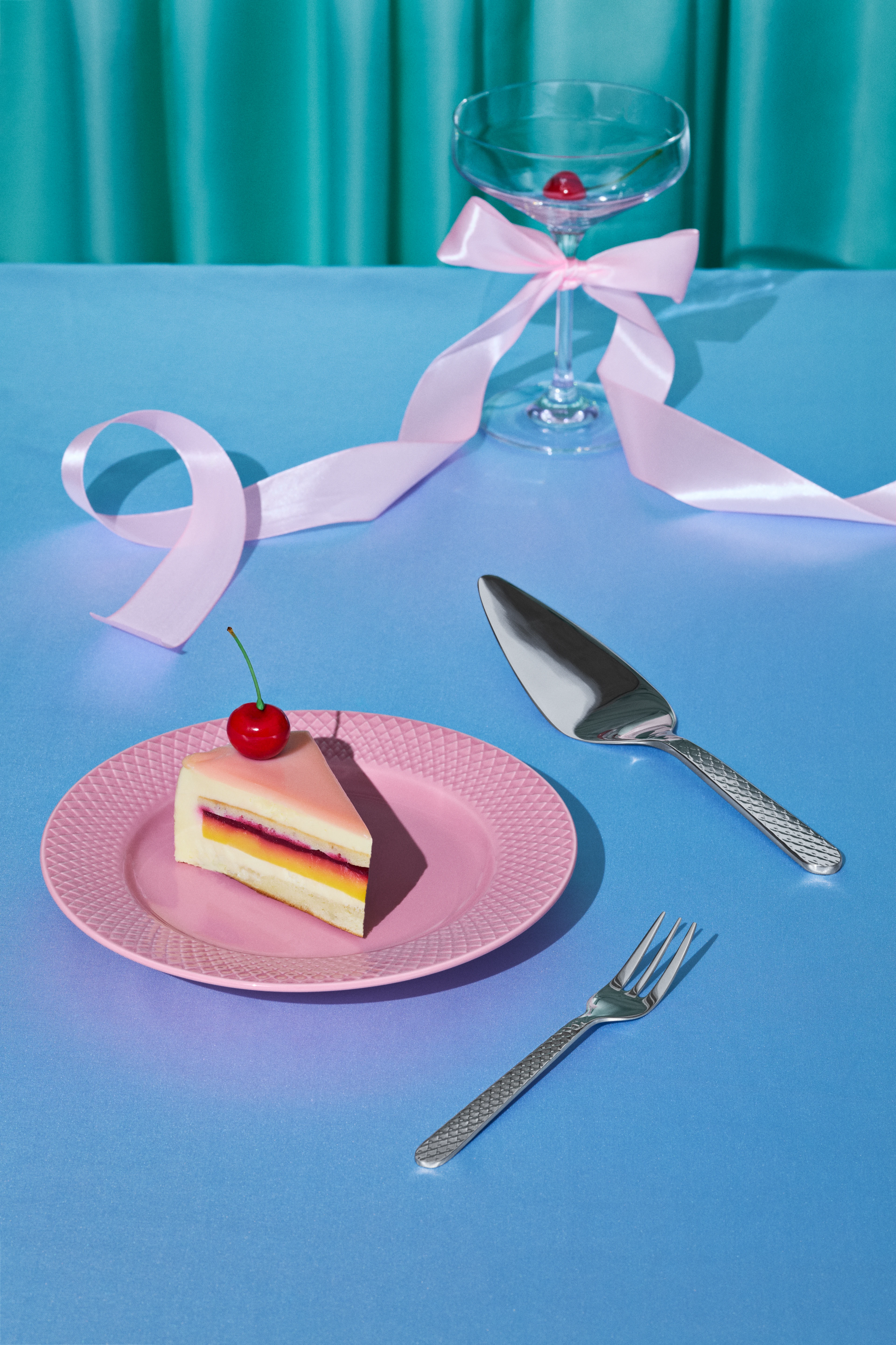 Cake slicer from Lyngby Porcelæn in Steel color, made of Metal