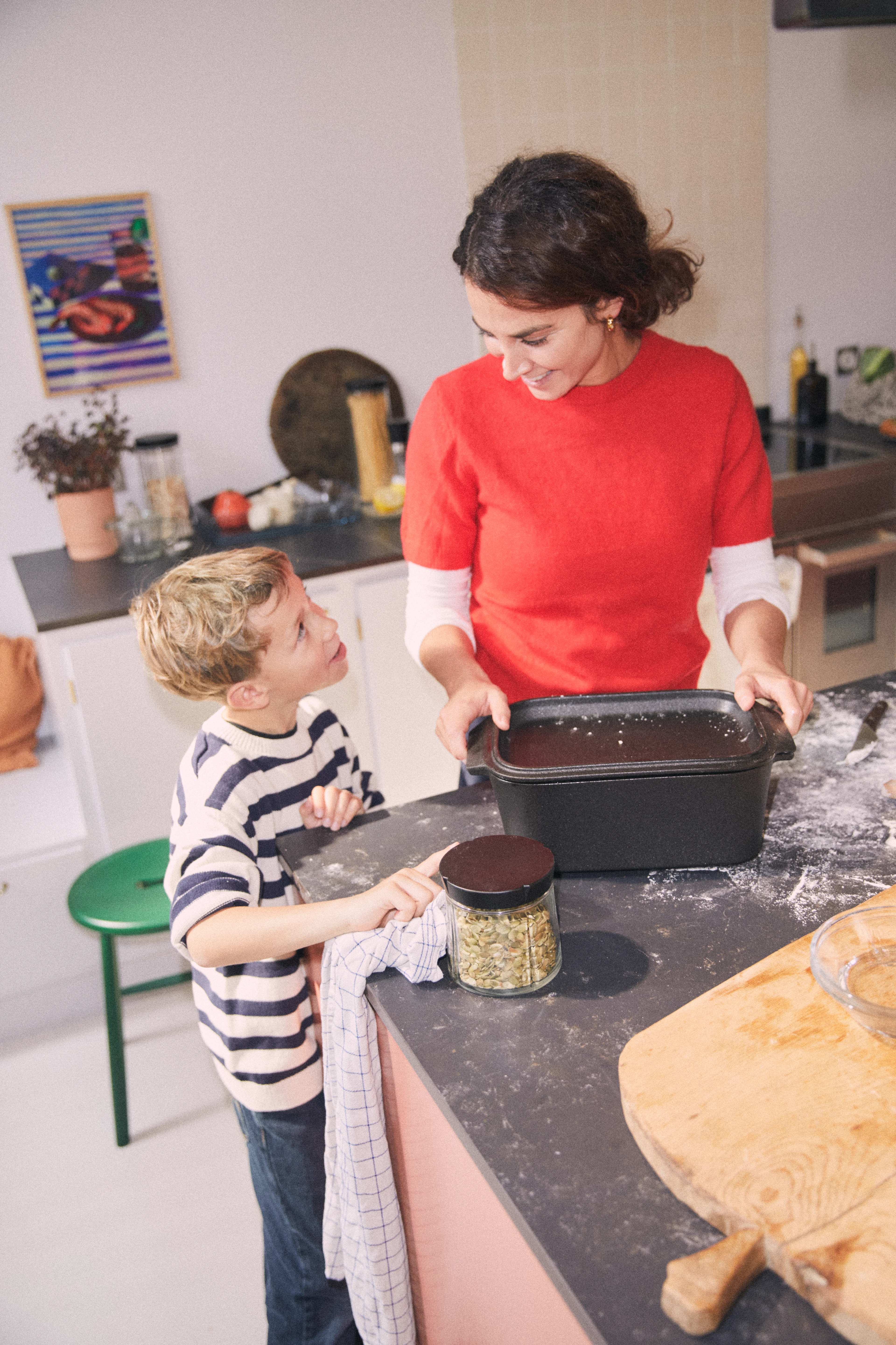 Bake´n Roast Lergryta 5,0 l från Rosendahl i färgen Grå, tillverkad av Keramik