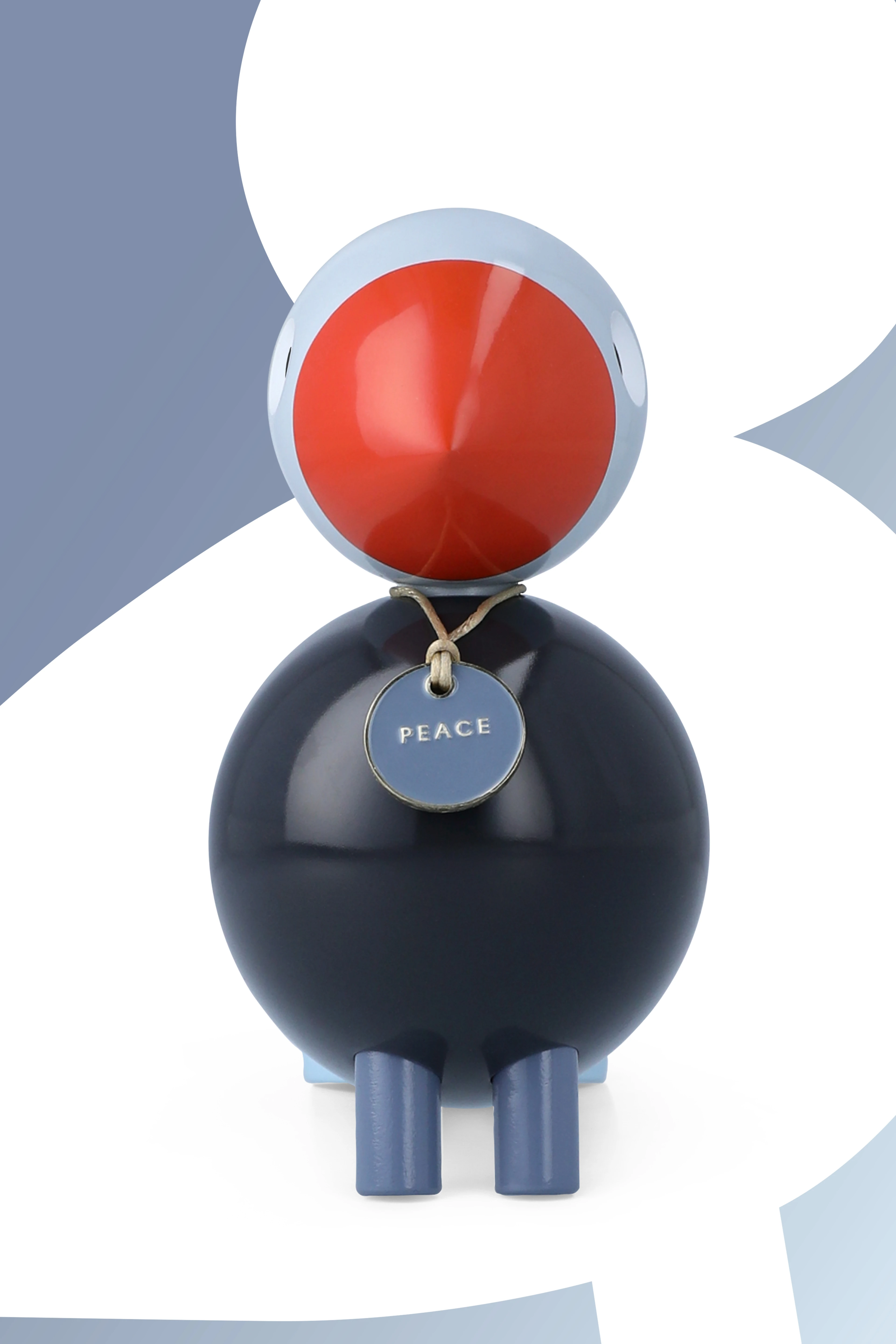 Peace Story Bird H15.5 cm from Kay Bojesen in Blue color, made of Wood