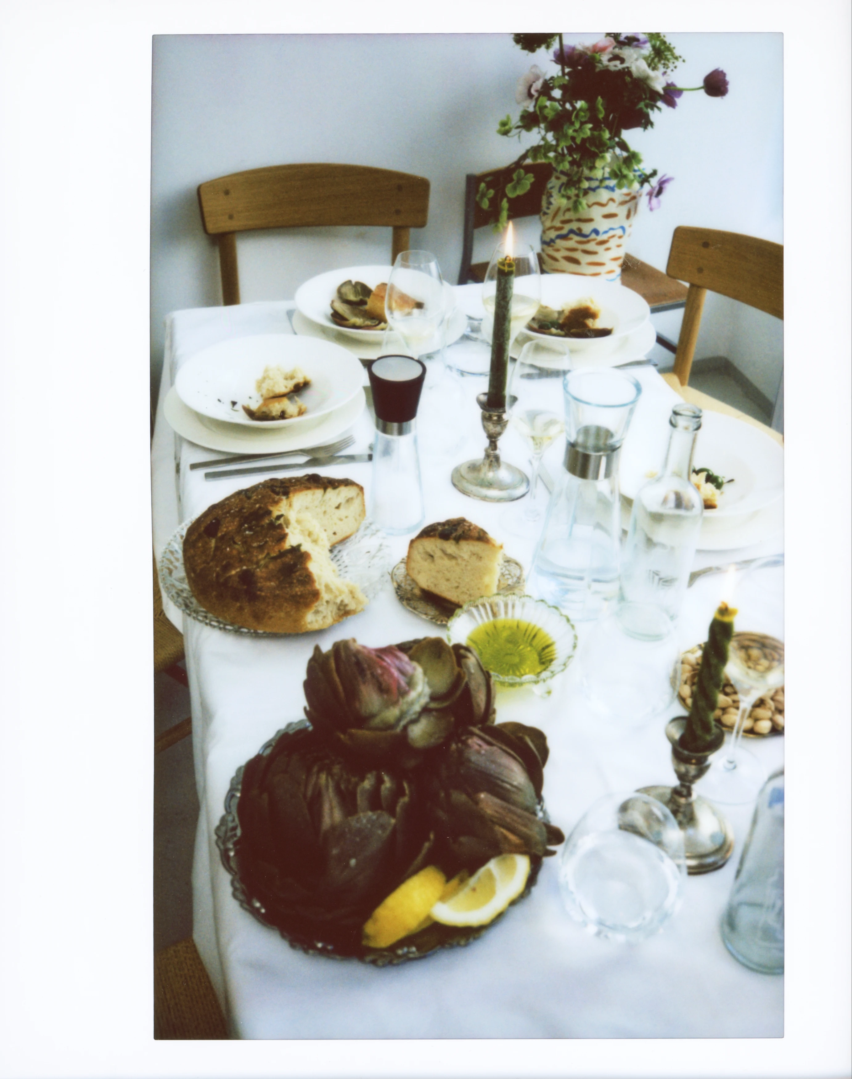 Rosendahl Grand Cru vandglas og vandkarafel på bord