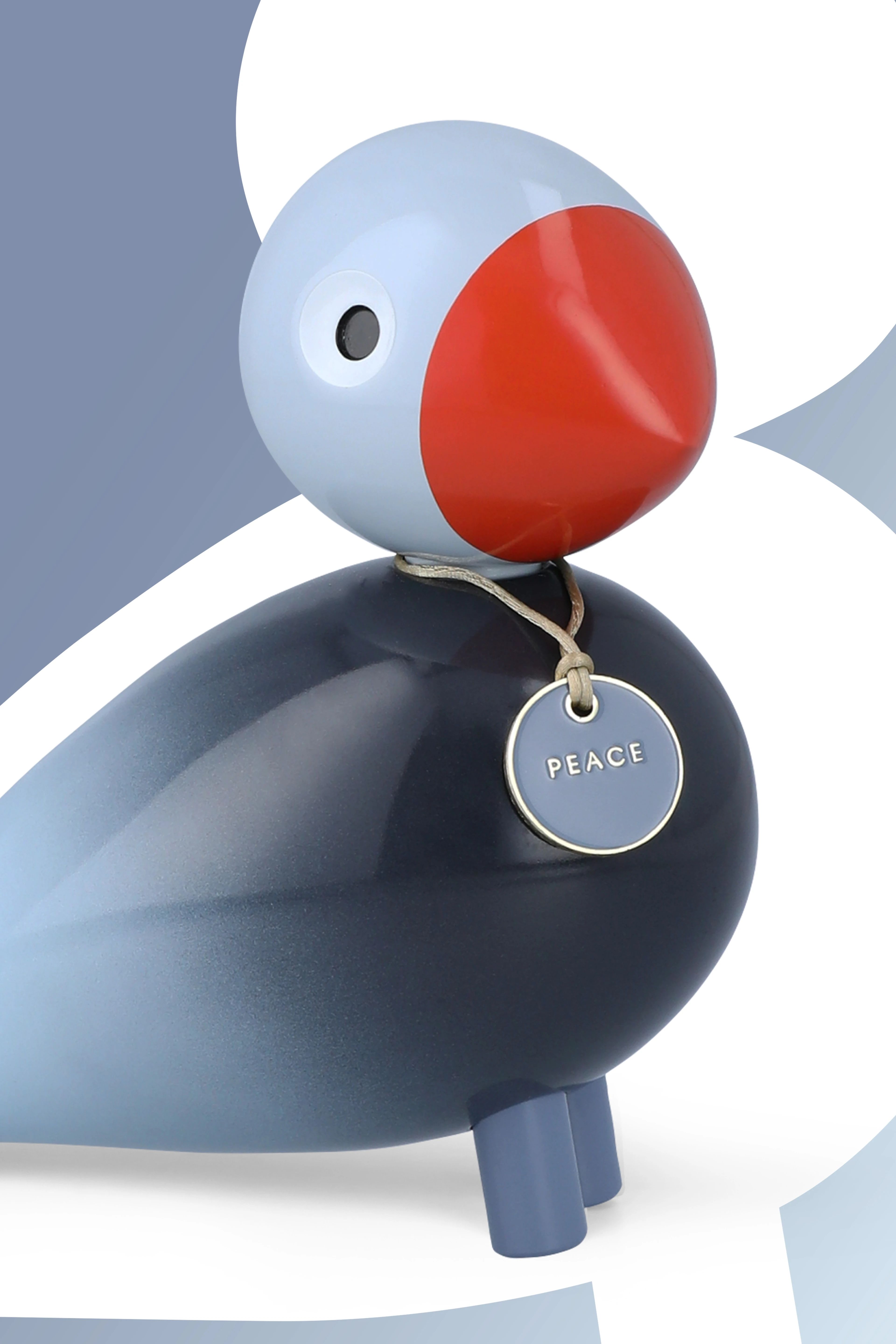 Peace Story Bird H15.5 cm from Kay Bojesen in Blue color, made of Wood