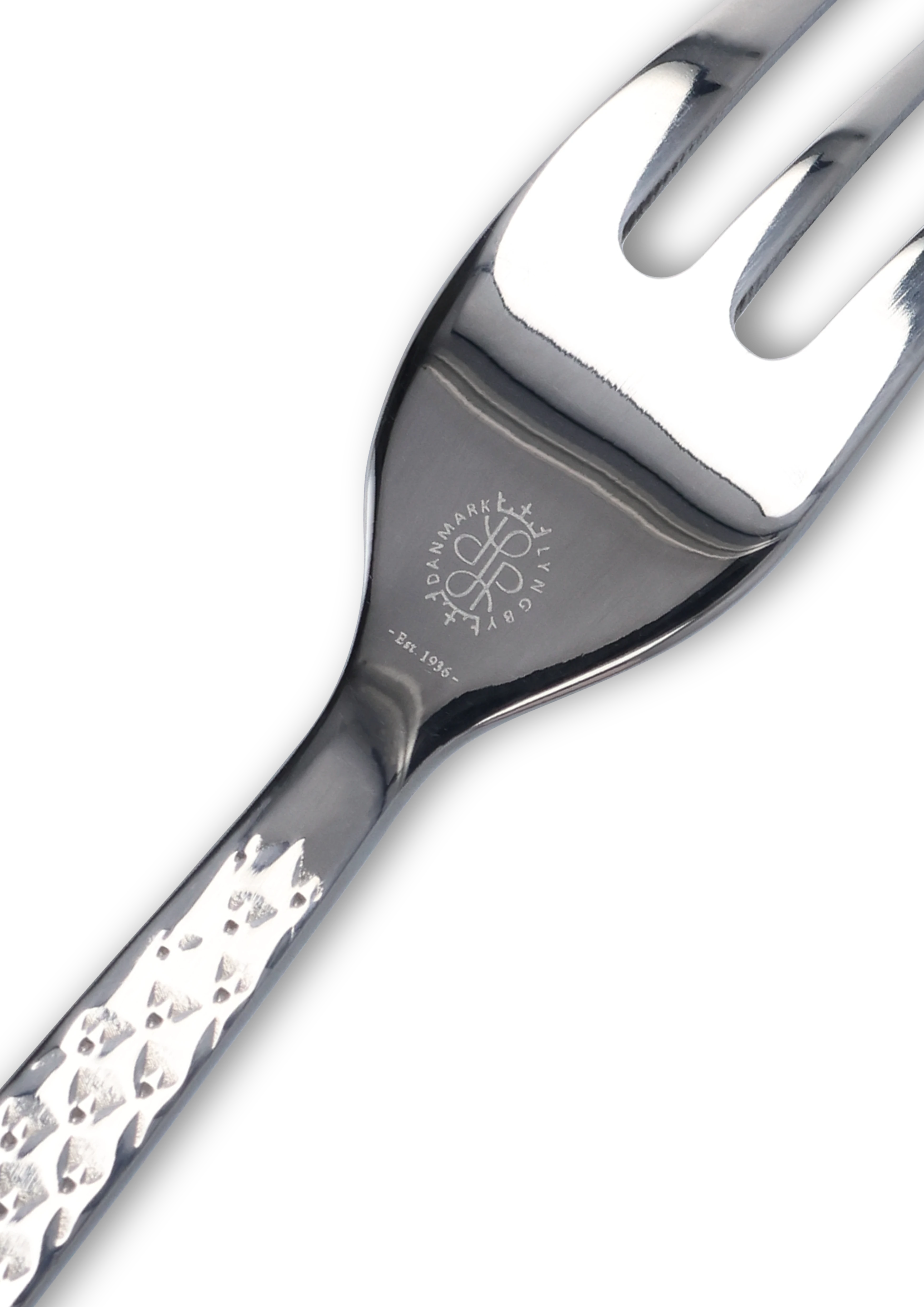 Cake fork 4 pcs. from Lyngby Porcelæn in Steel color, made of Metal