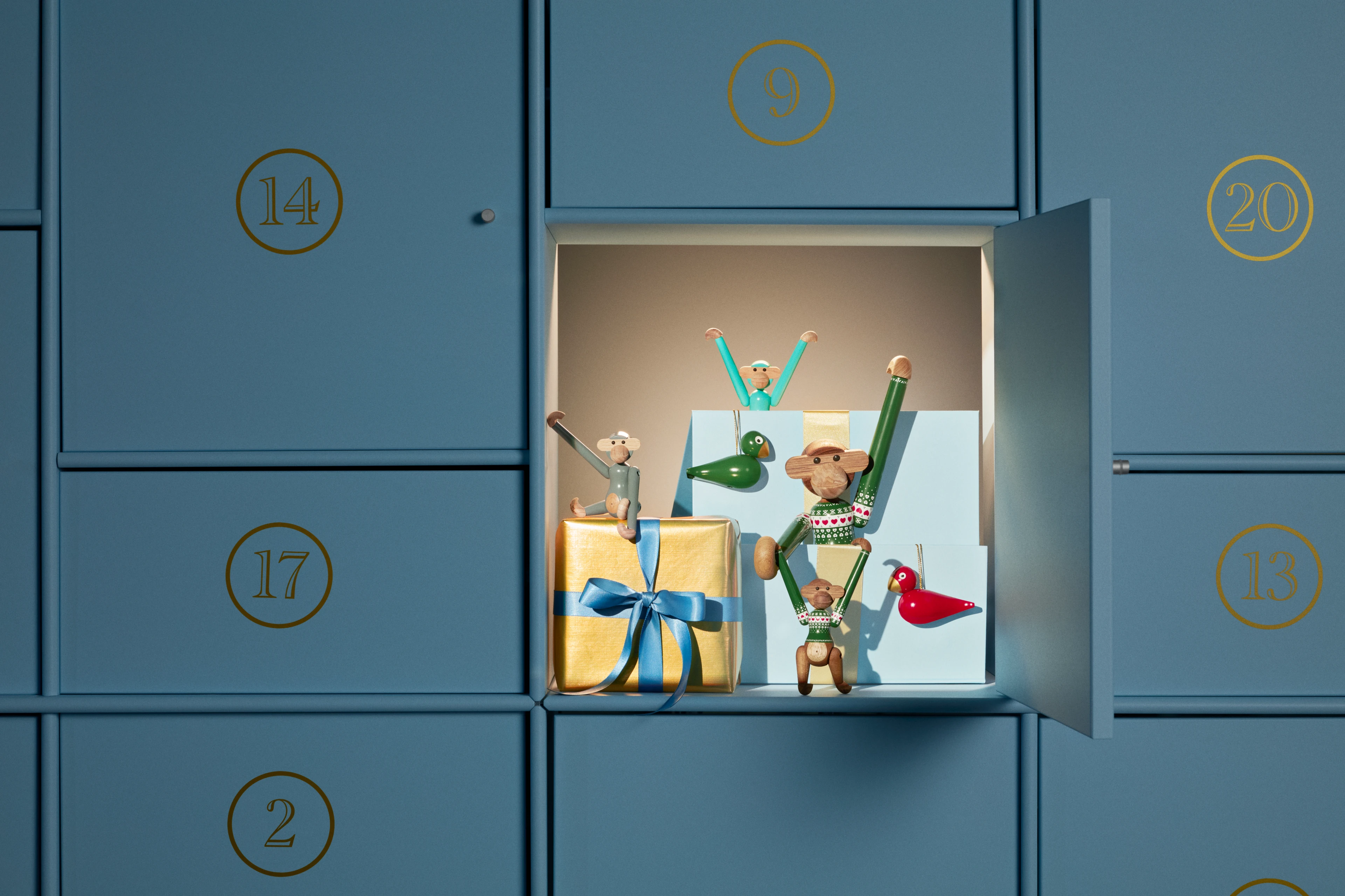 Julesweater Abe 2025 lille fra Kay Bojesen i farven Grøn, lavet af Træ