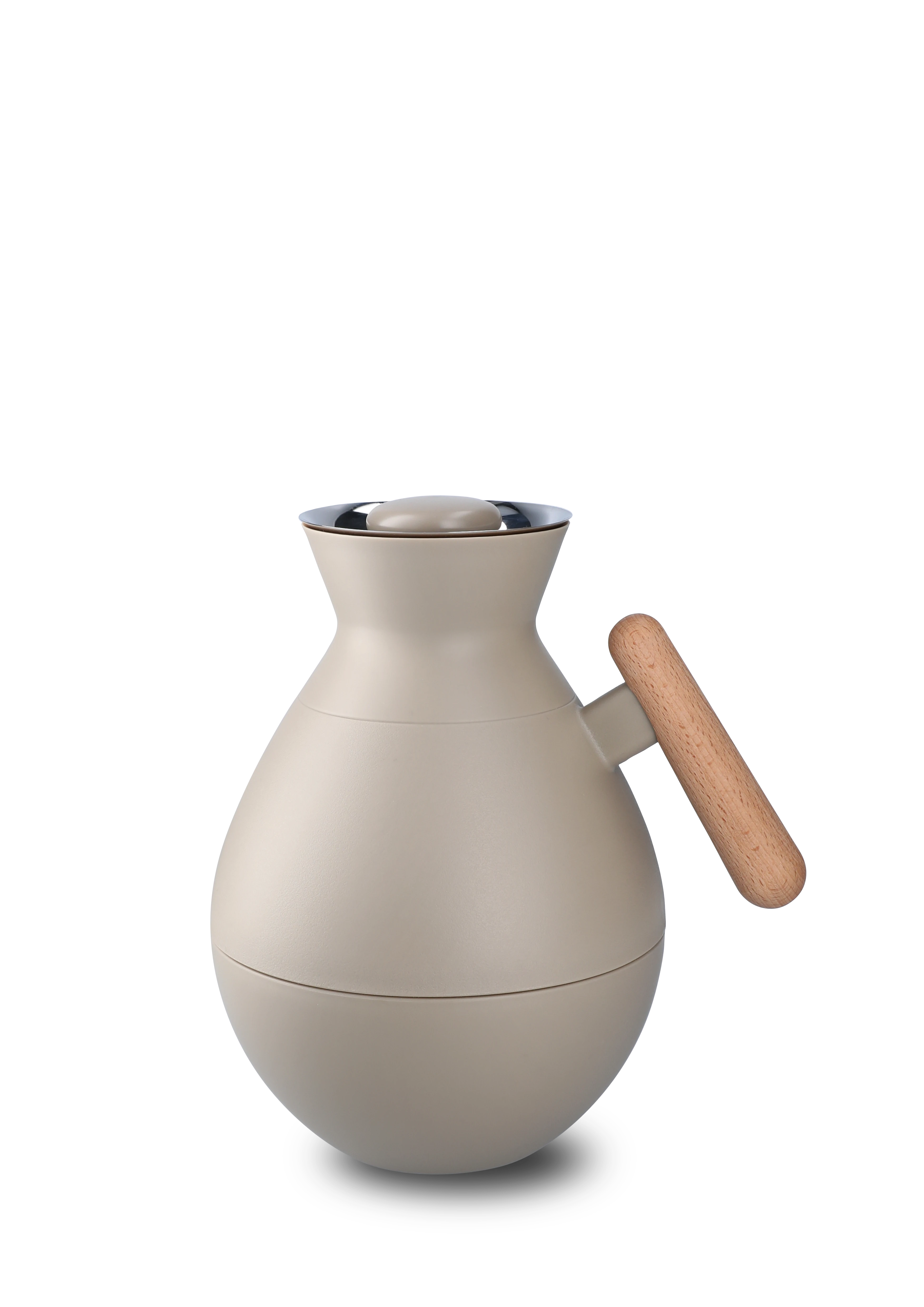 Stay warm Termoskanna rund 1,0 l från Rosendahl i färgen Sand, tillverkad av Plast