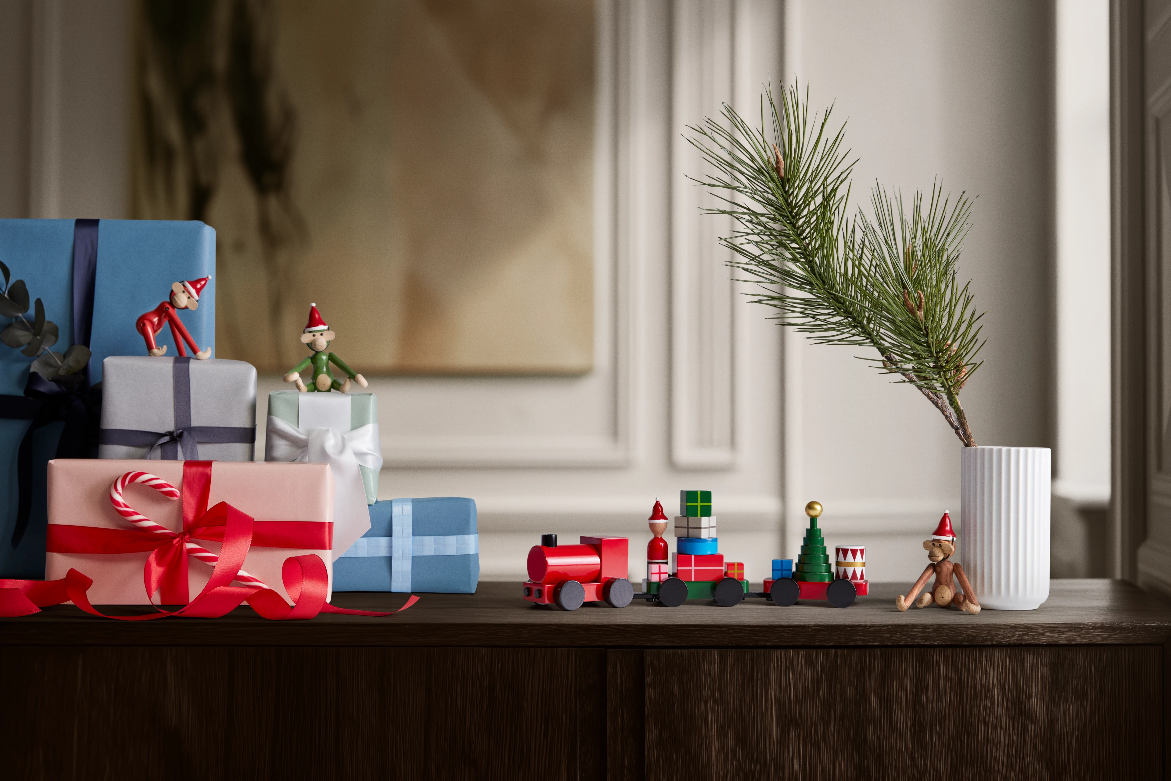 Kay Bojesen Juletog fra Kay Bojesen i farven Rød, lavet af Træ