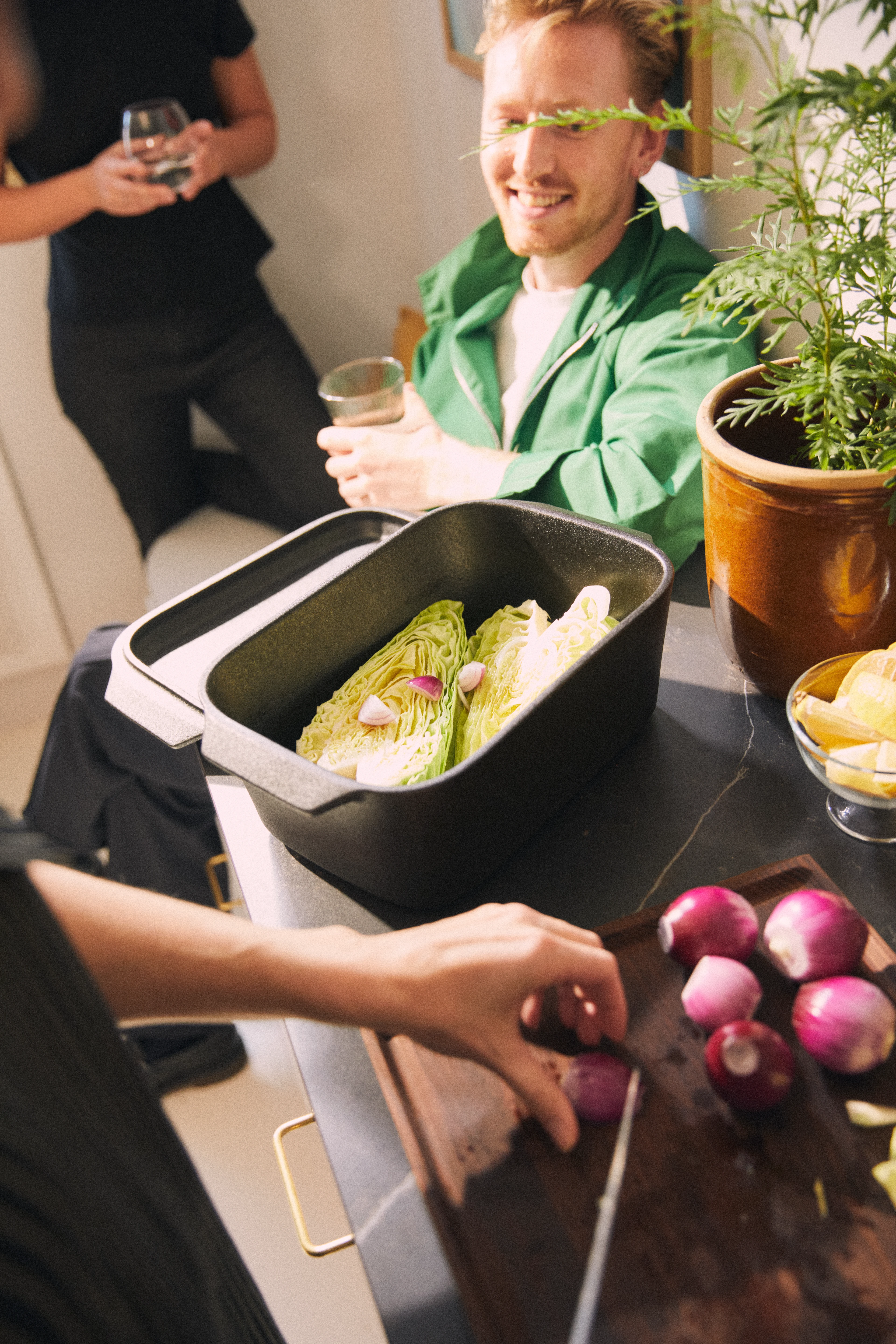 Bake´n Roast Lergryta 5,0 l från Rosendahl i färgen Grå, tillverkad av Keramik