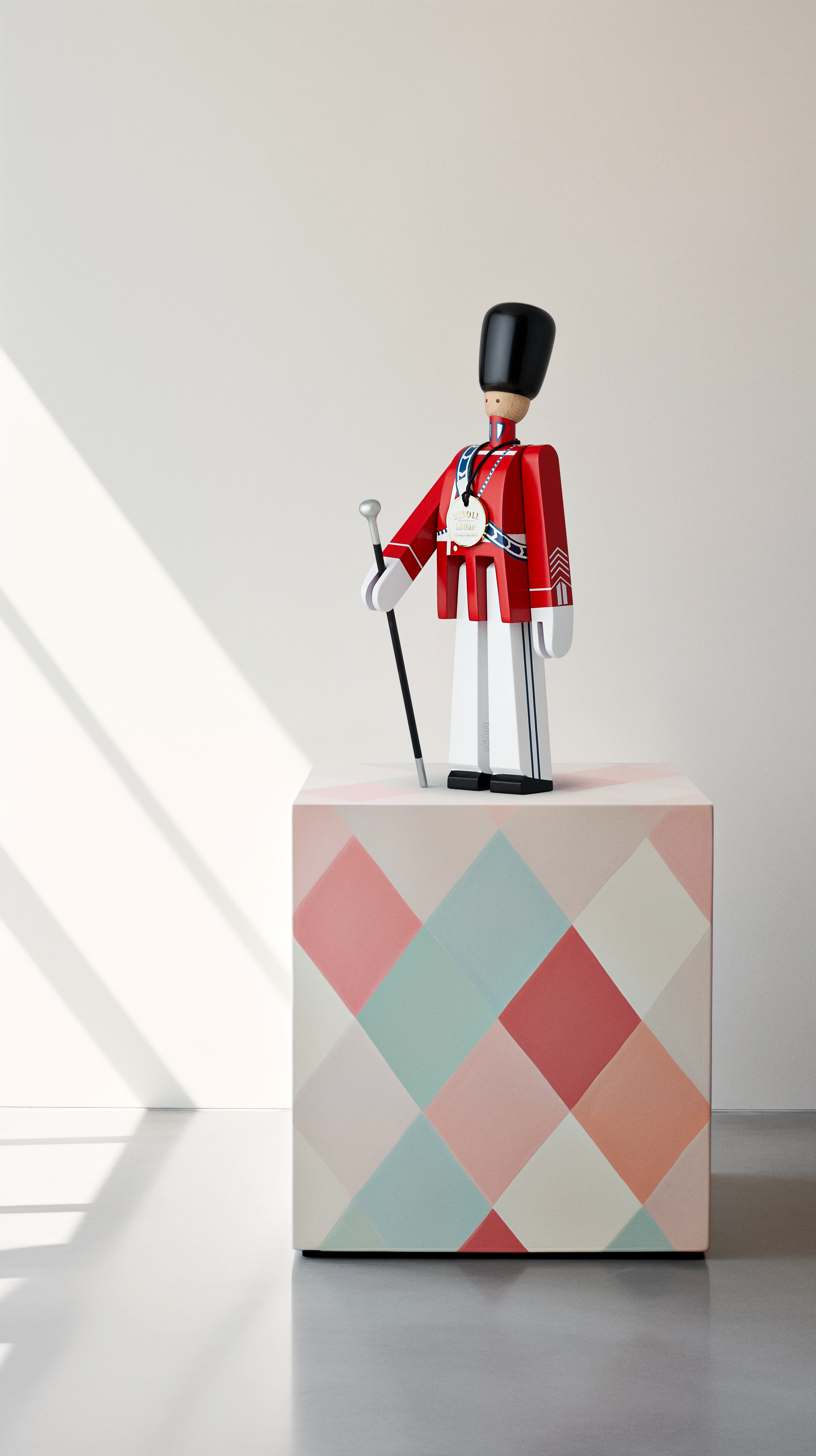 Tivoli Drum Major small from Kay Bojesen in Red/White color, made of Wood