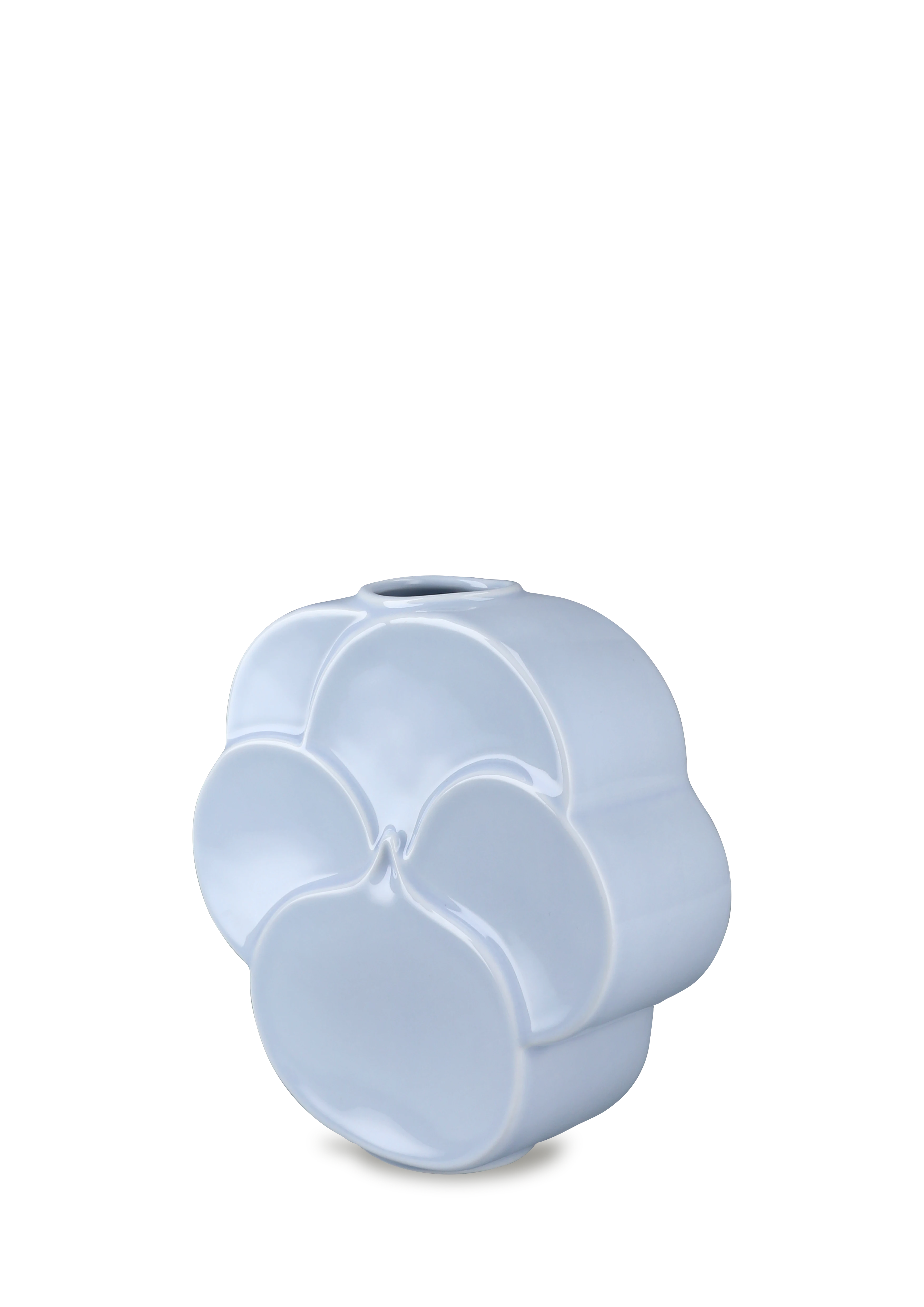 Styvmorsviol Vas H17 cm från Lyngby Porcelæn i färgen Blå, tillverkad av Keramik