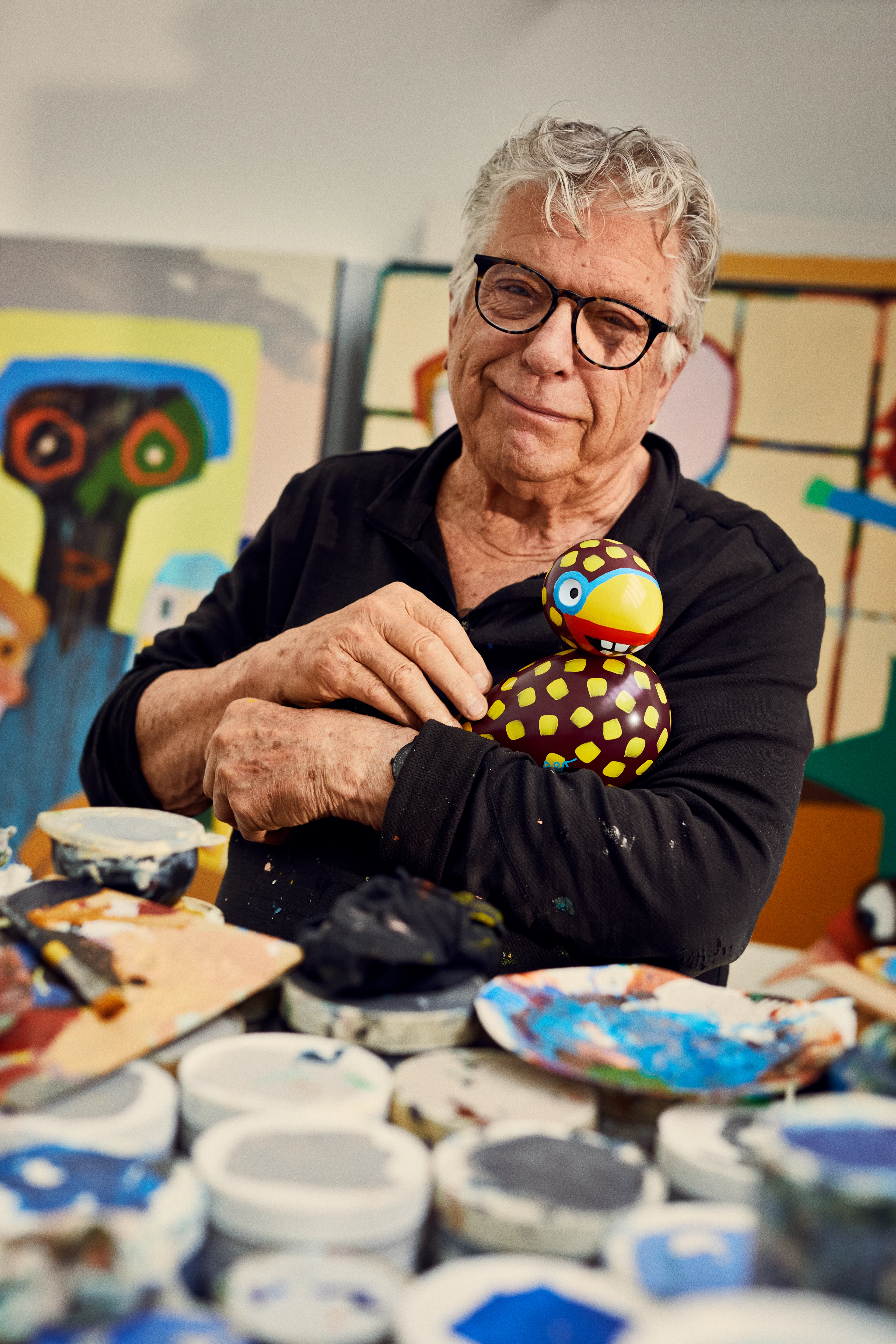 x Leif Sylvester Singvogel 2025 H20 cm von Kay Bojesen in der Farbe Laughing bird, hergestellt aus Holz