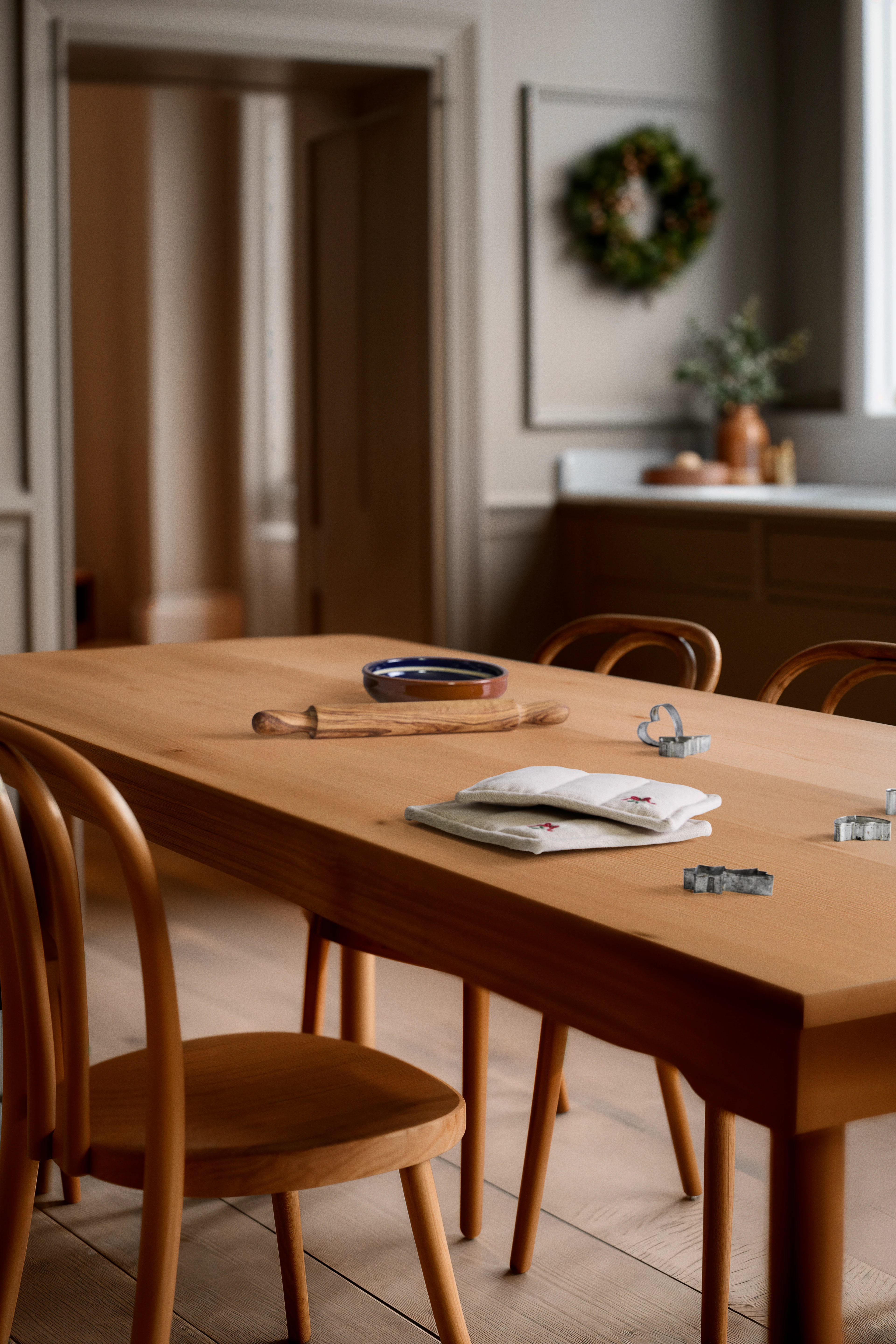 Grydelapper 22x22 cm 1 stk. fra JUNA i farven Sand, lavet af Bomuldsblanding