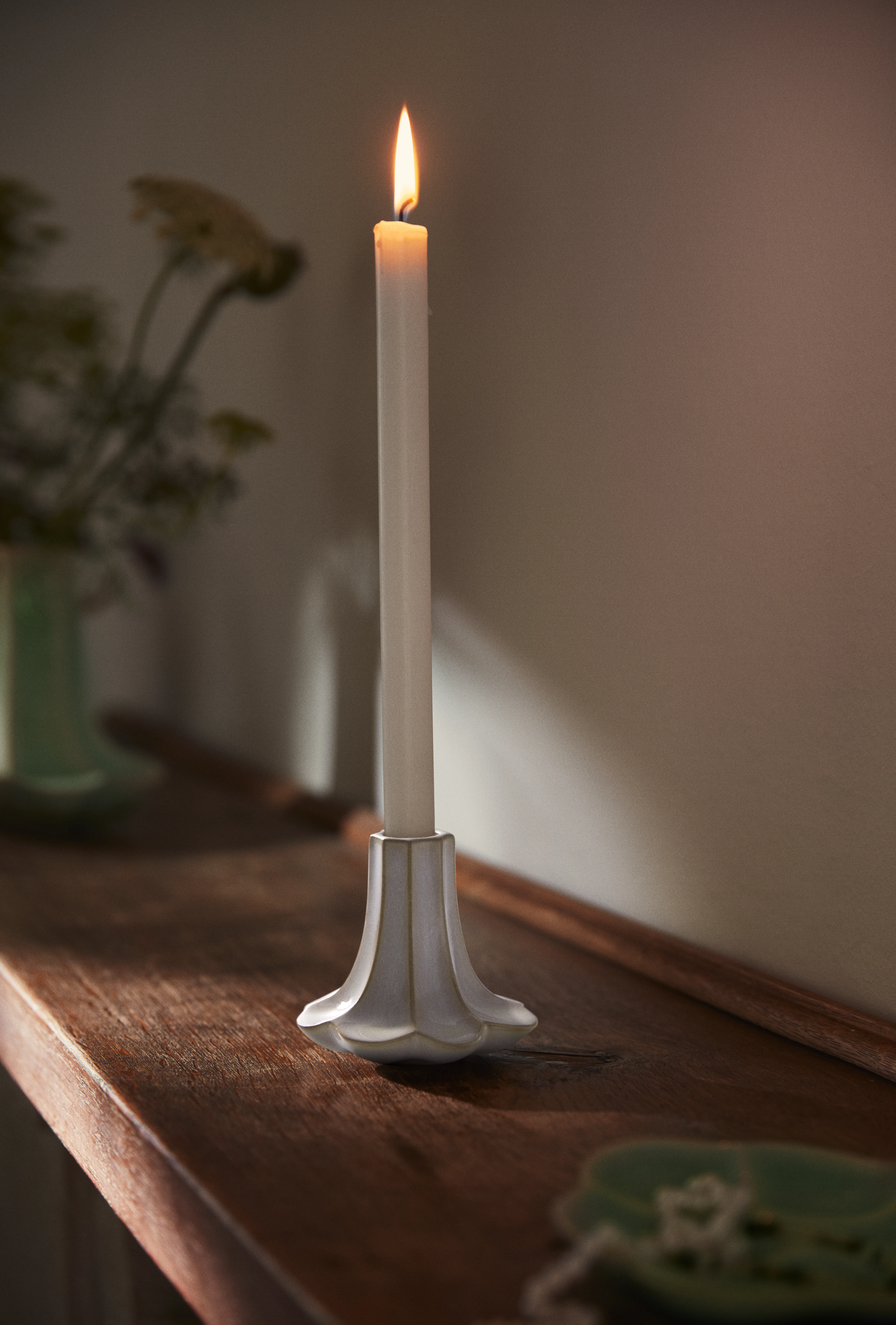 Kerzenständer H10 cm von Kähler in der Farbe Beige, hergestellt aus Keramik