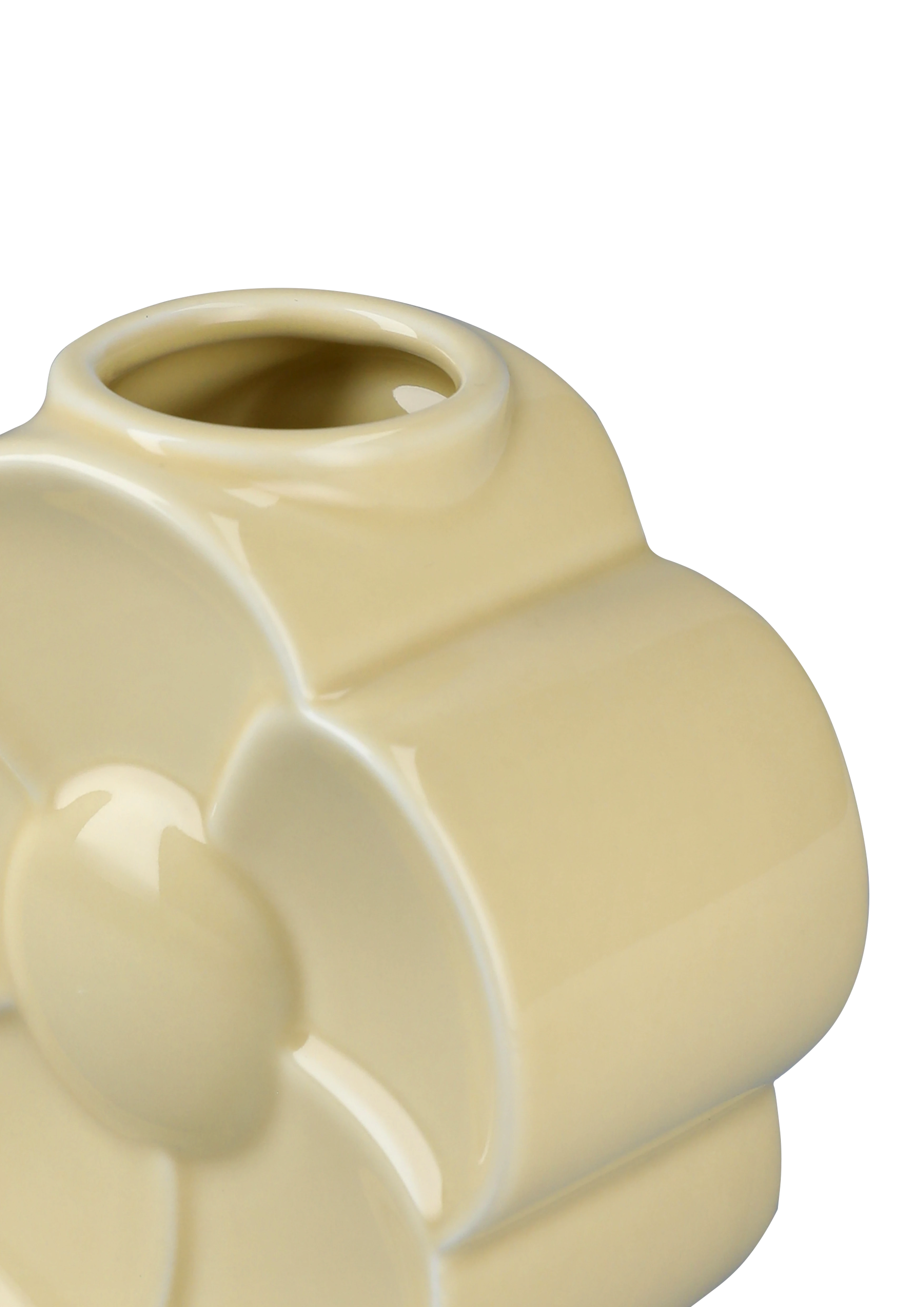 Smörblomma Vas H11.5 cm från Lyngby Porcelæn i färgen Sand, tillverkad av Keramik