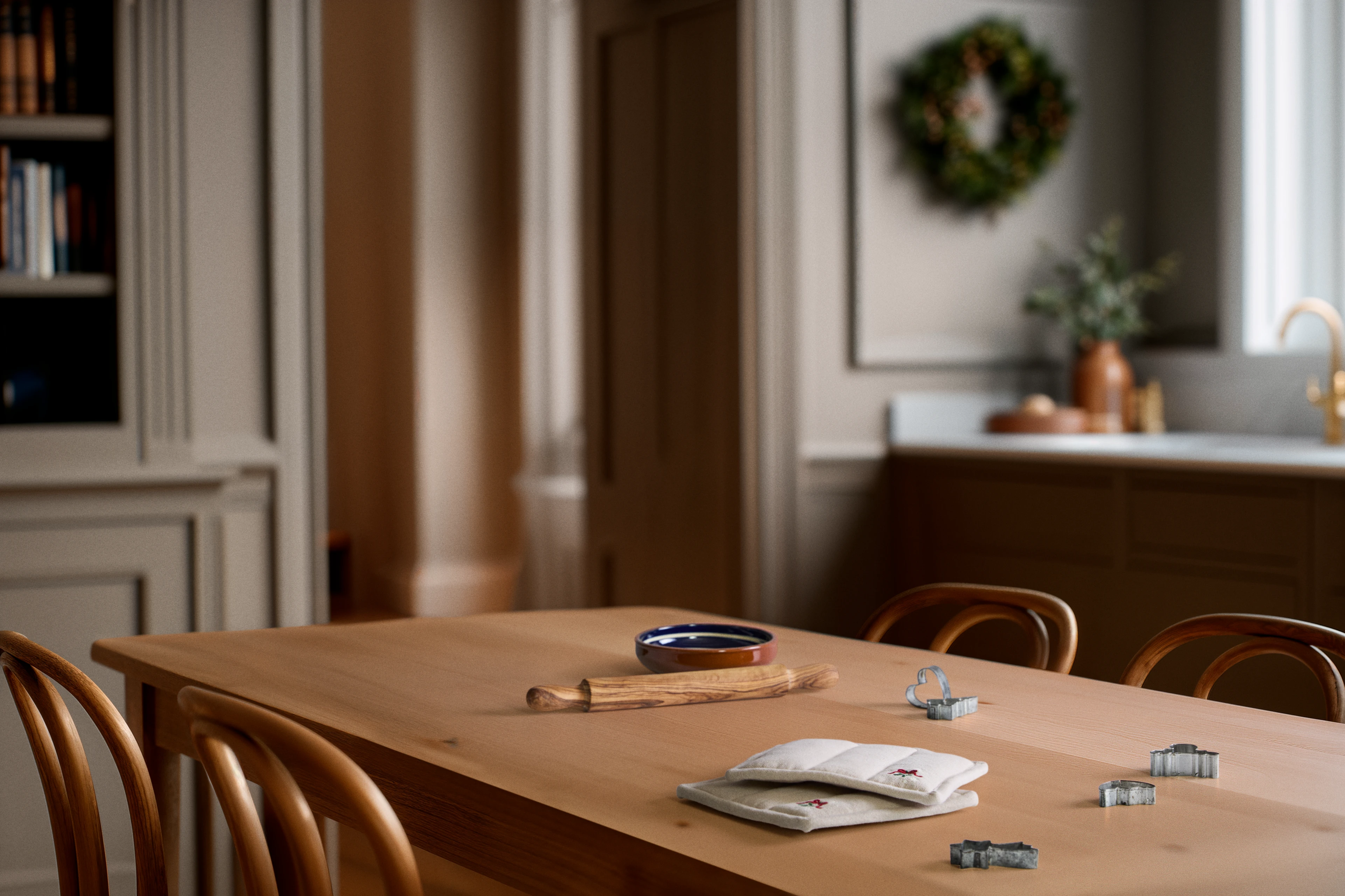 Pot holder 22x22 cm 1 pcs. from JUNA in Sand color, made of Cotton blend