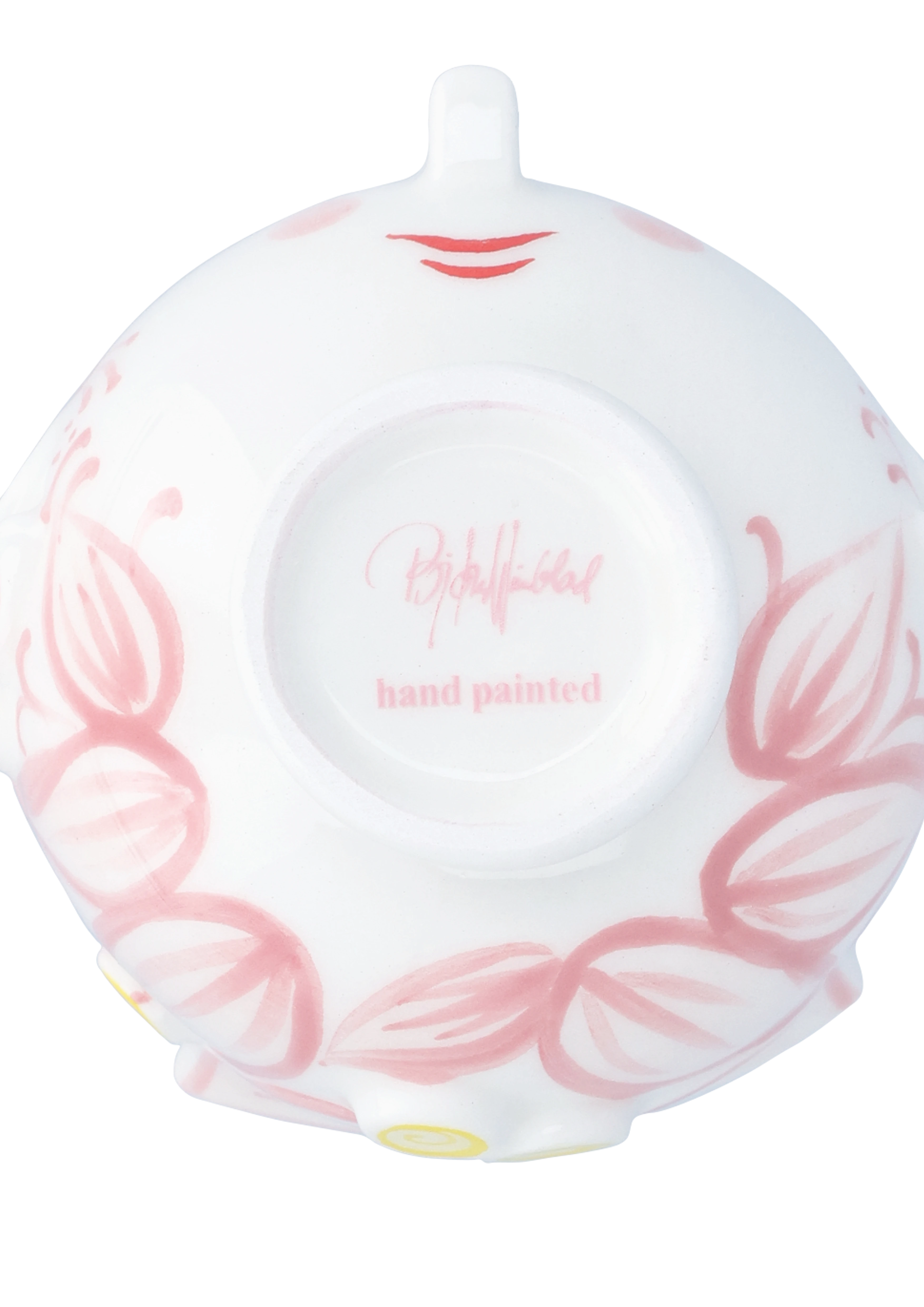 Tealight holder Ø6.5 cm from Bjørn Wiinblad in Pink color, made of Ceramics