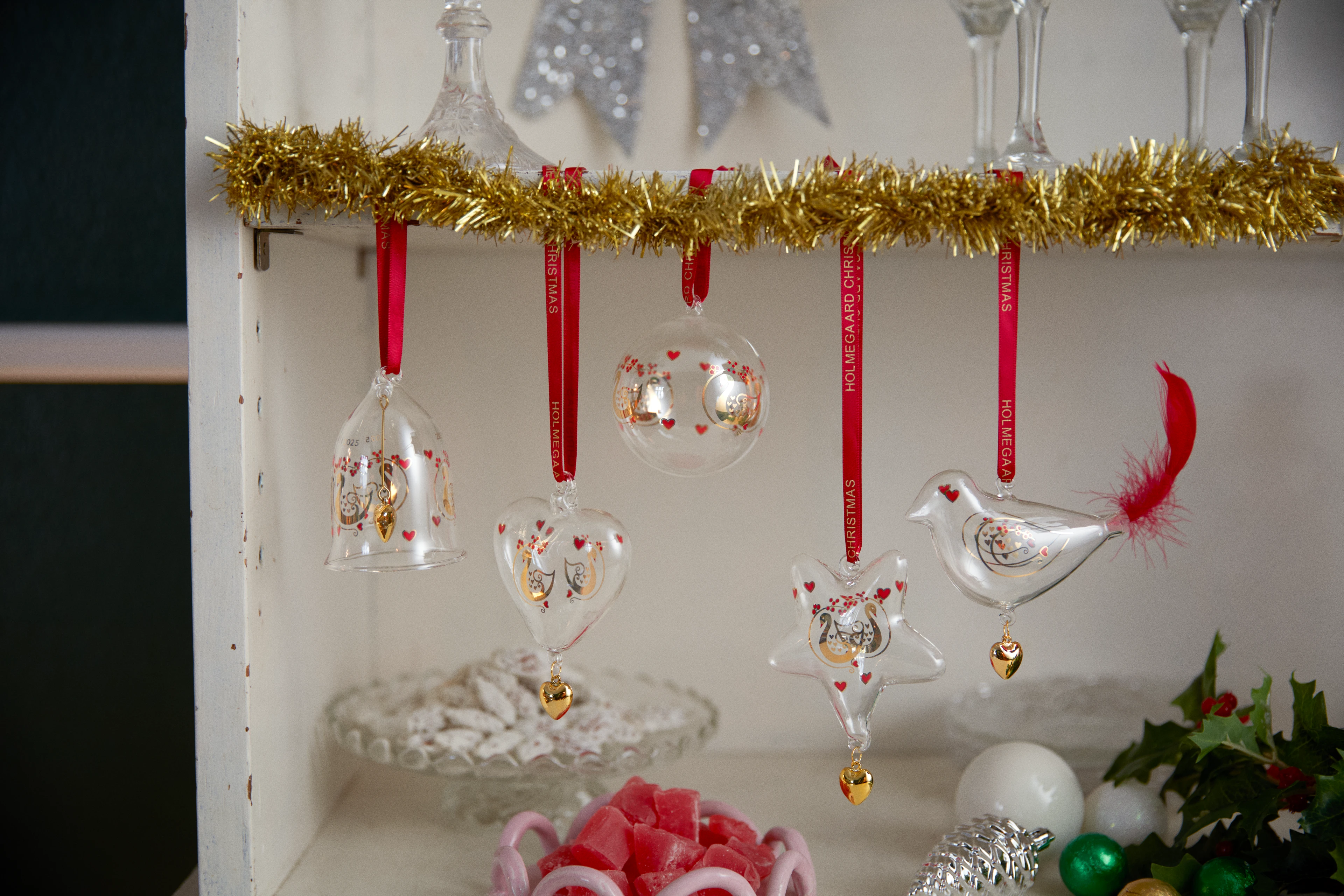 Annual Christmas Bell 2025 small from Holmegaard in Clear color, made of Glass