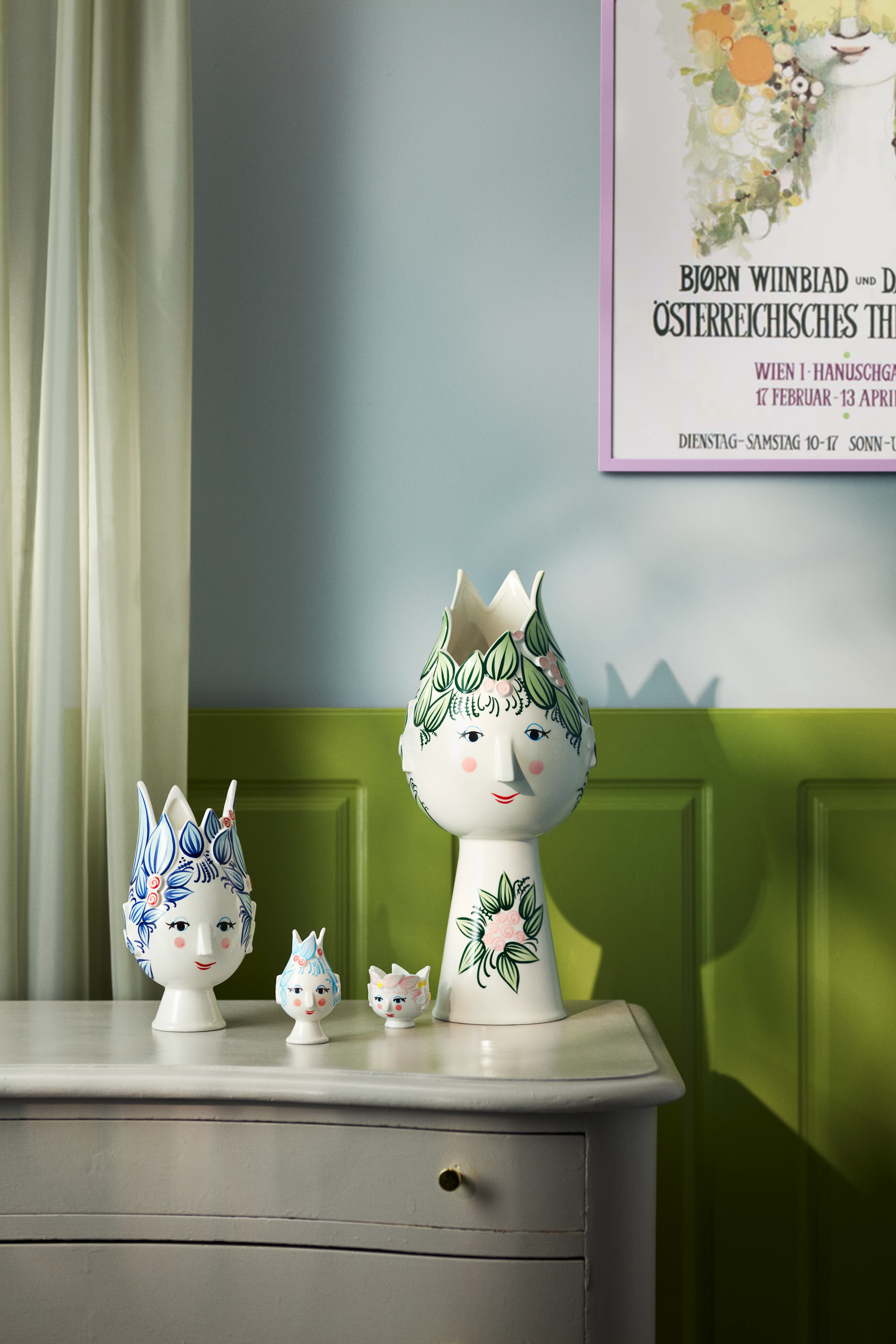 Ljuslykta Ø6.5 cm från Bjørn Wiinblad i färgen Rosa, tillverkad av Keramik