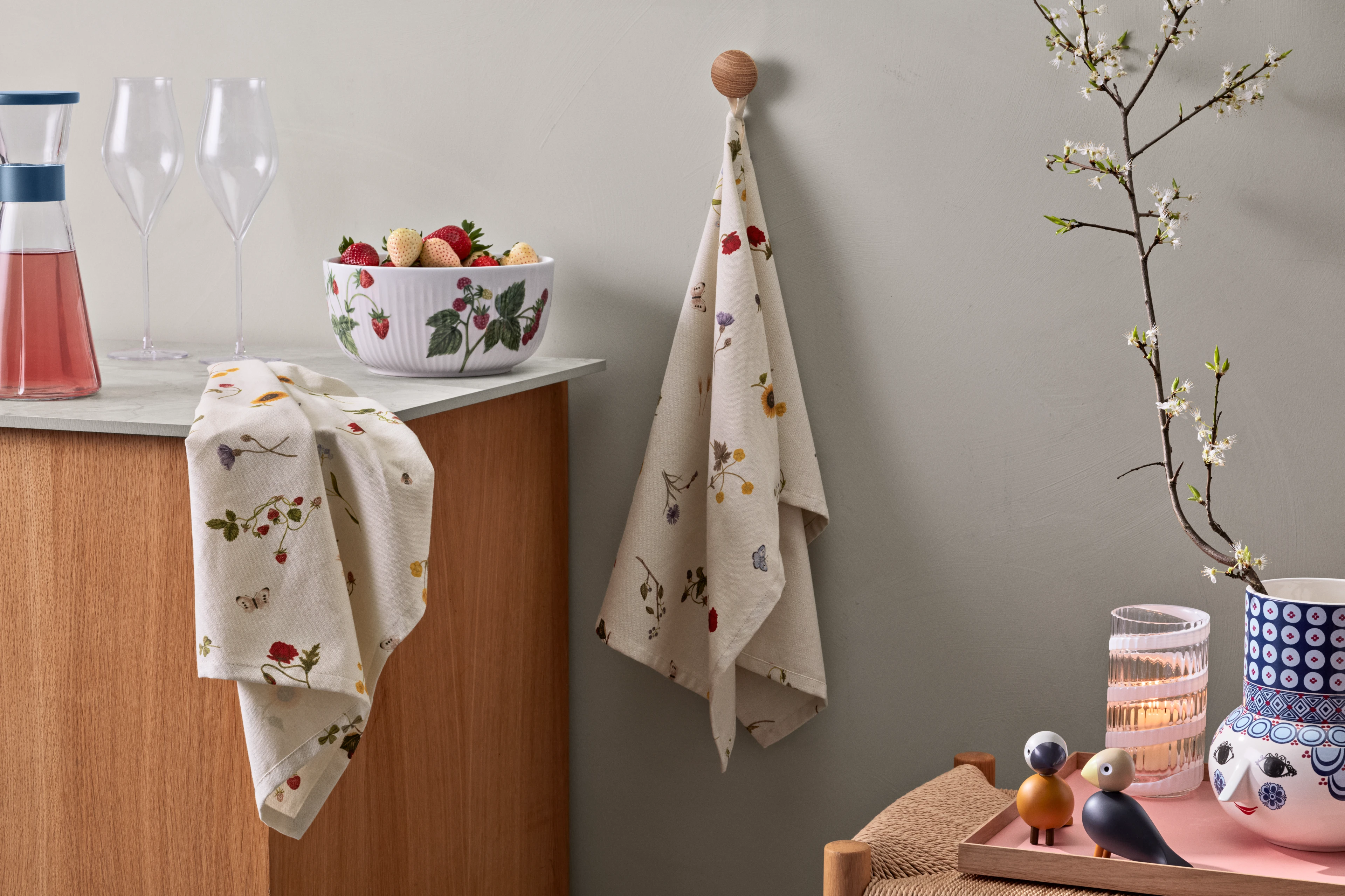 Tea towel 50x70 cm from Kähler in Symphony color, made of Cotton blend