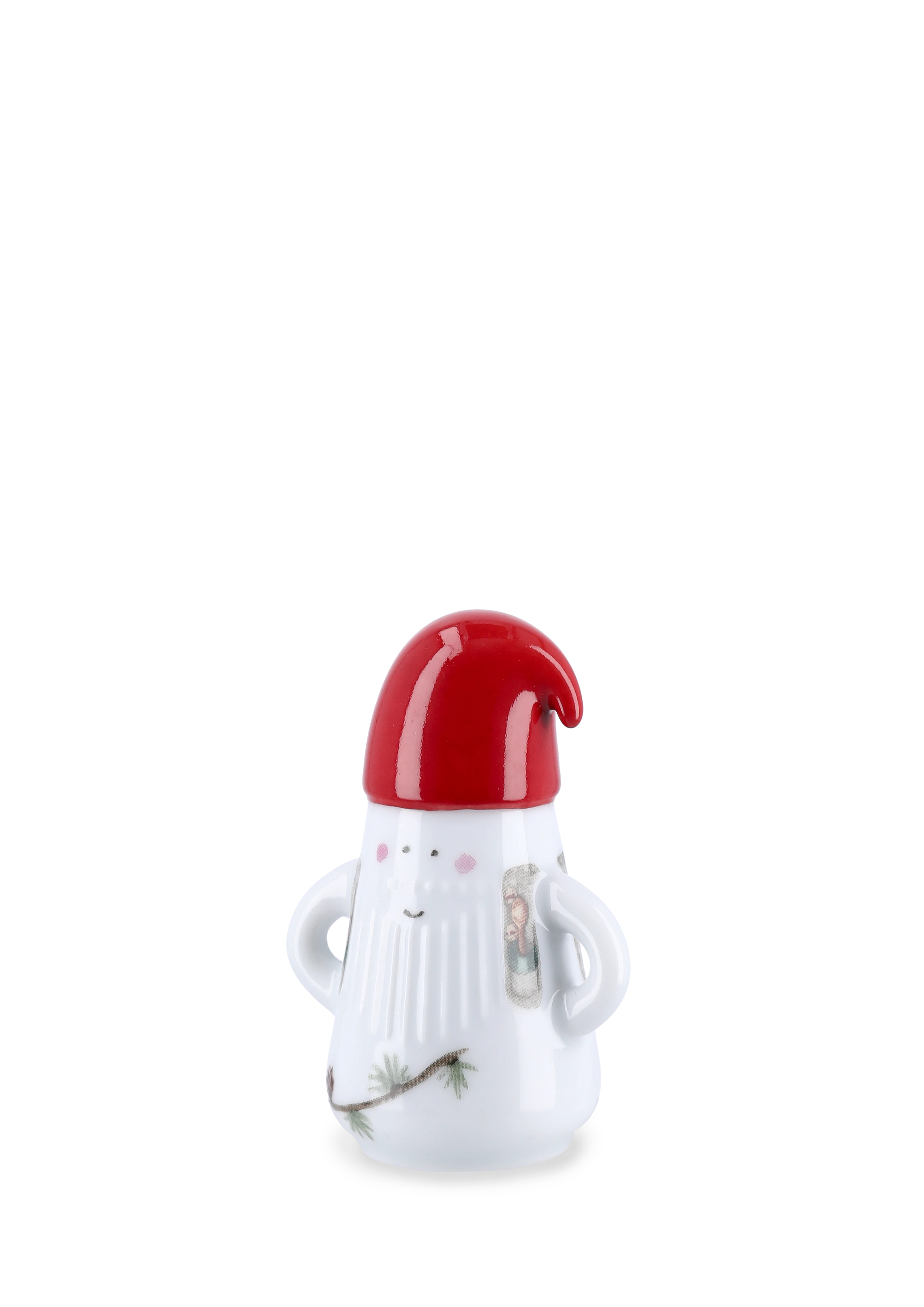 Father Elf Ø6 cm from Kähler in White w. deco color, made of Ceramics