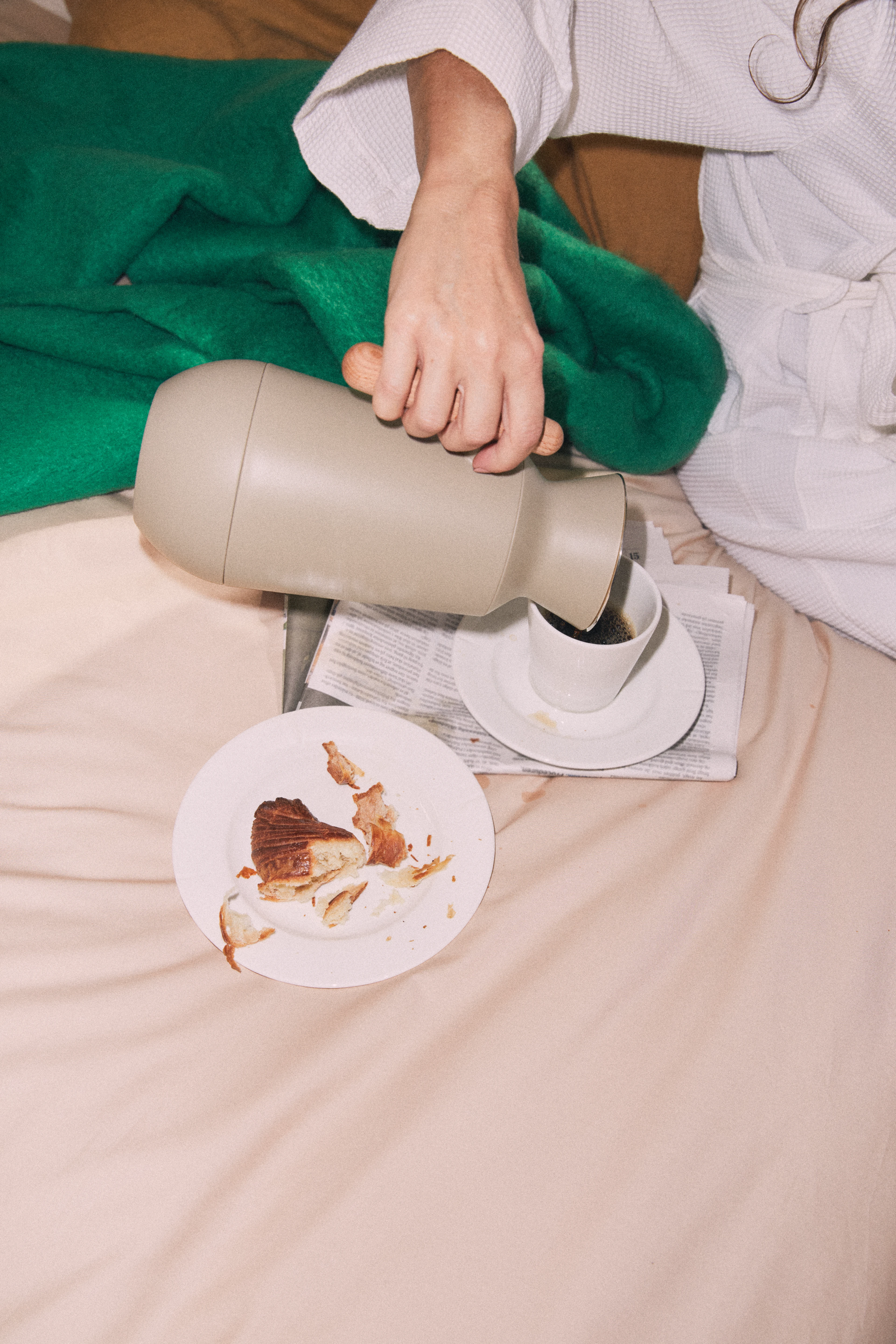 DayBreak thermos jug tall 1,0 l from Rosendahl in Sand color, made of Plastic