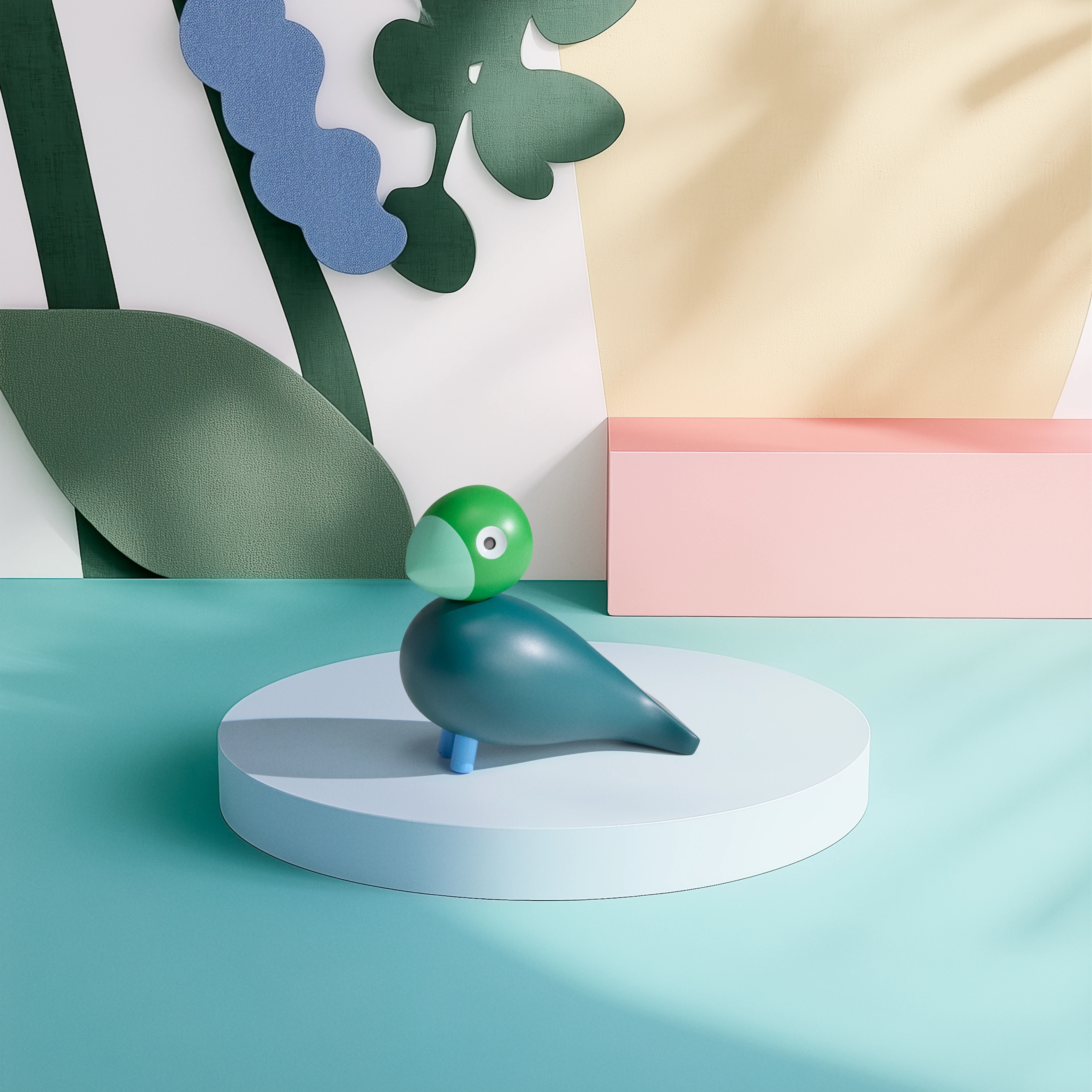 Birk Year Bird 2026 H12.5 cm från Kay Bojesen i färgen Mörkgrön, tillverkad av Trä