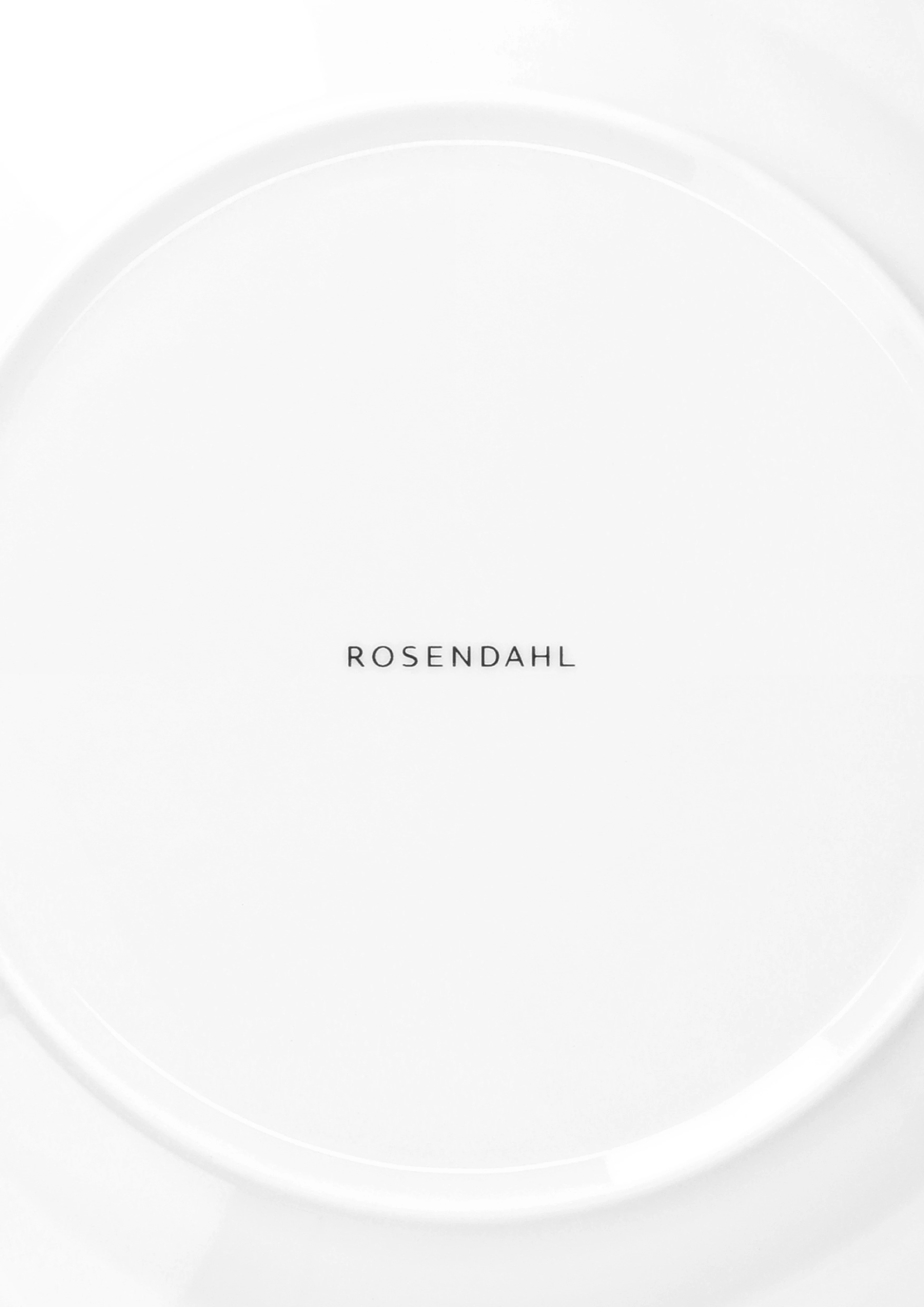 Teller Ø23 cm 4 Stck. von Rosendahl in der Farbe Weiss, hergestellt aus Keramik