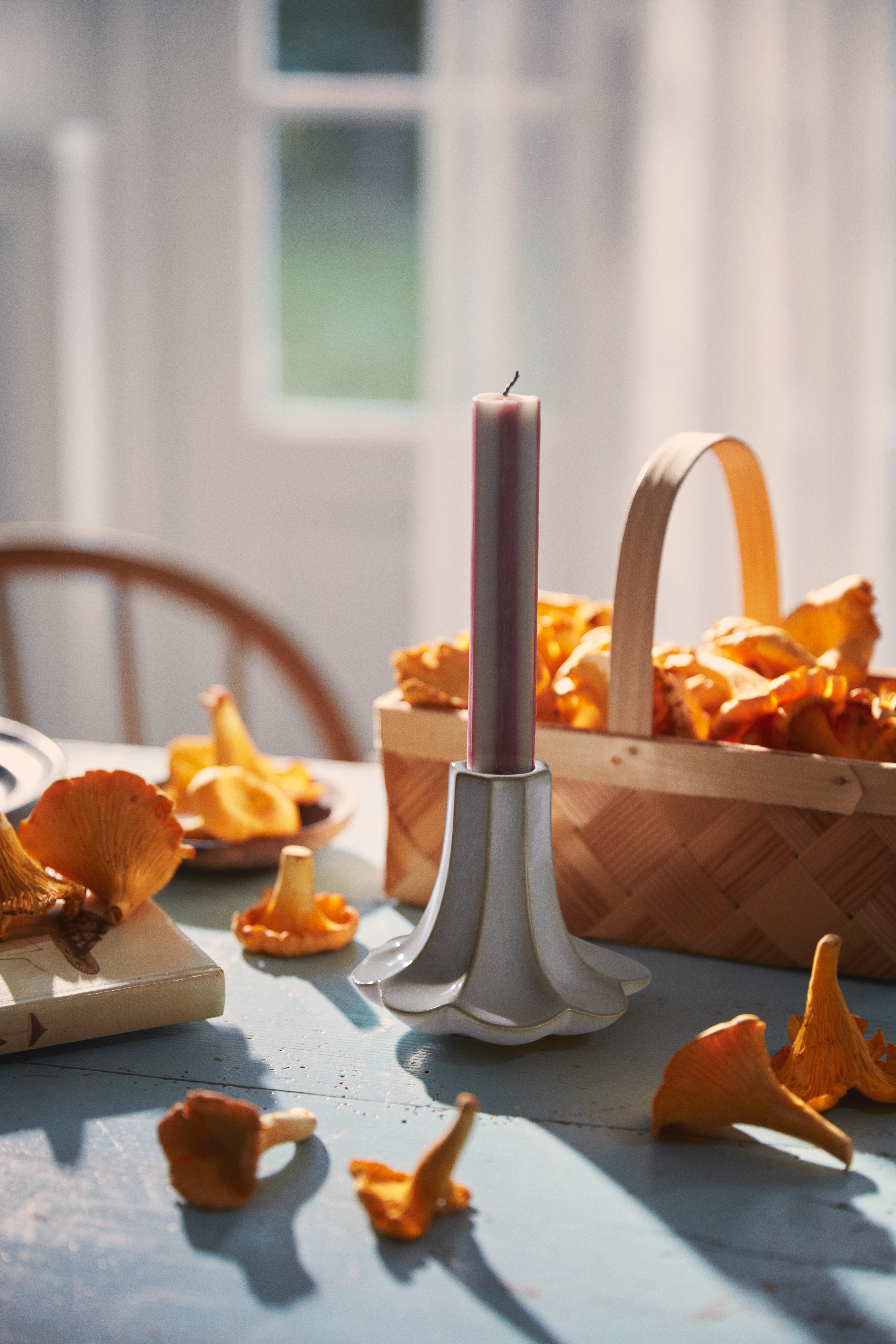 Ljusstake H10 cm från Kähler i färgen Sand, tillverkad av Keramik