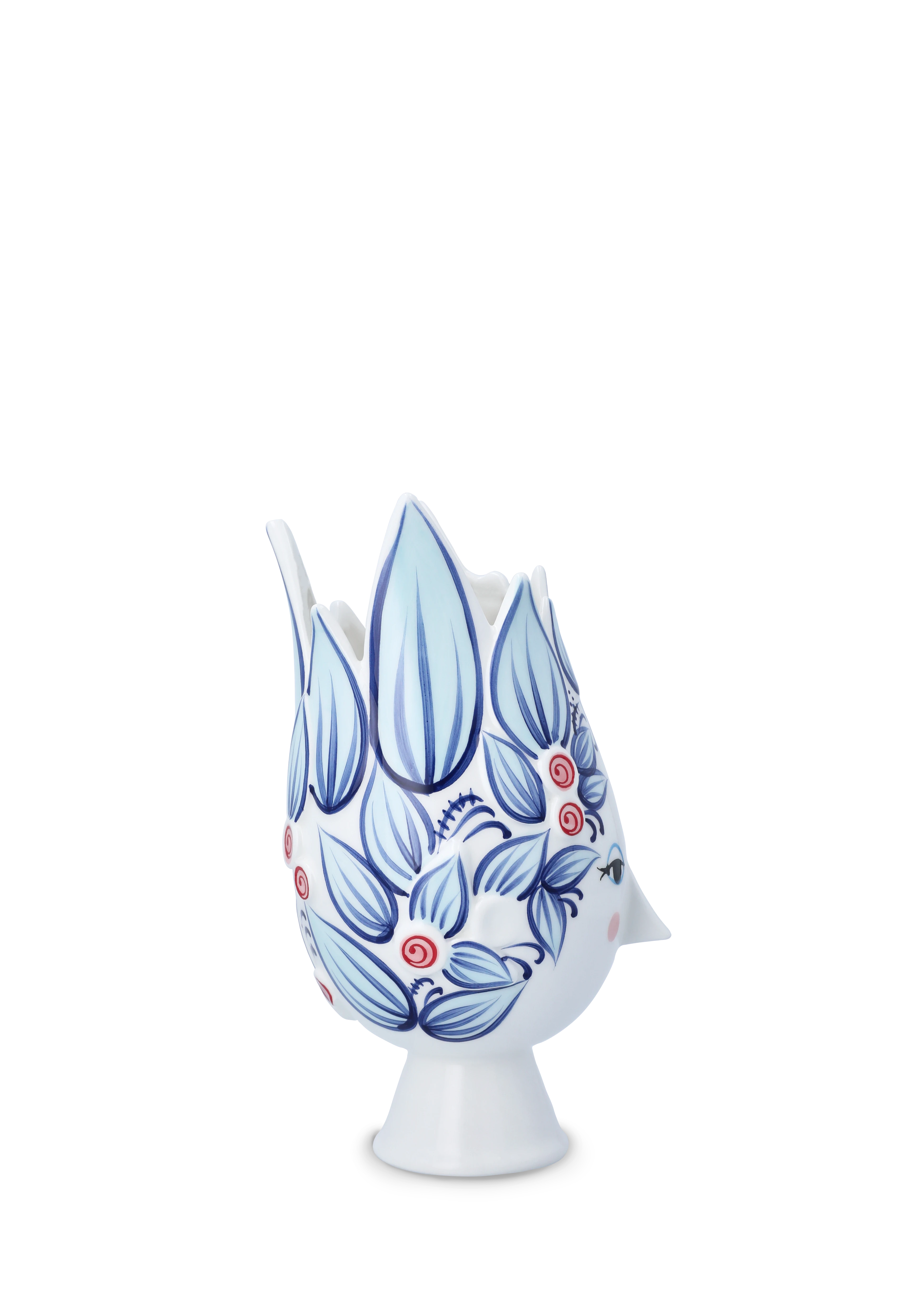 Vase H25 cm from Bjørn Wiinblad in Blue color, made of Ceramics