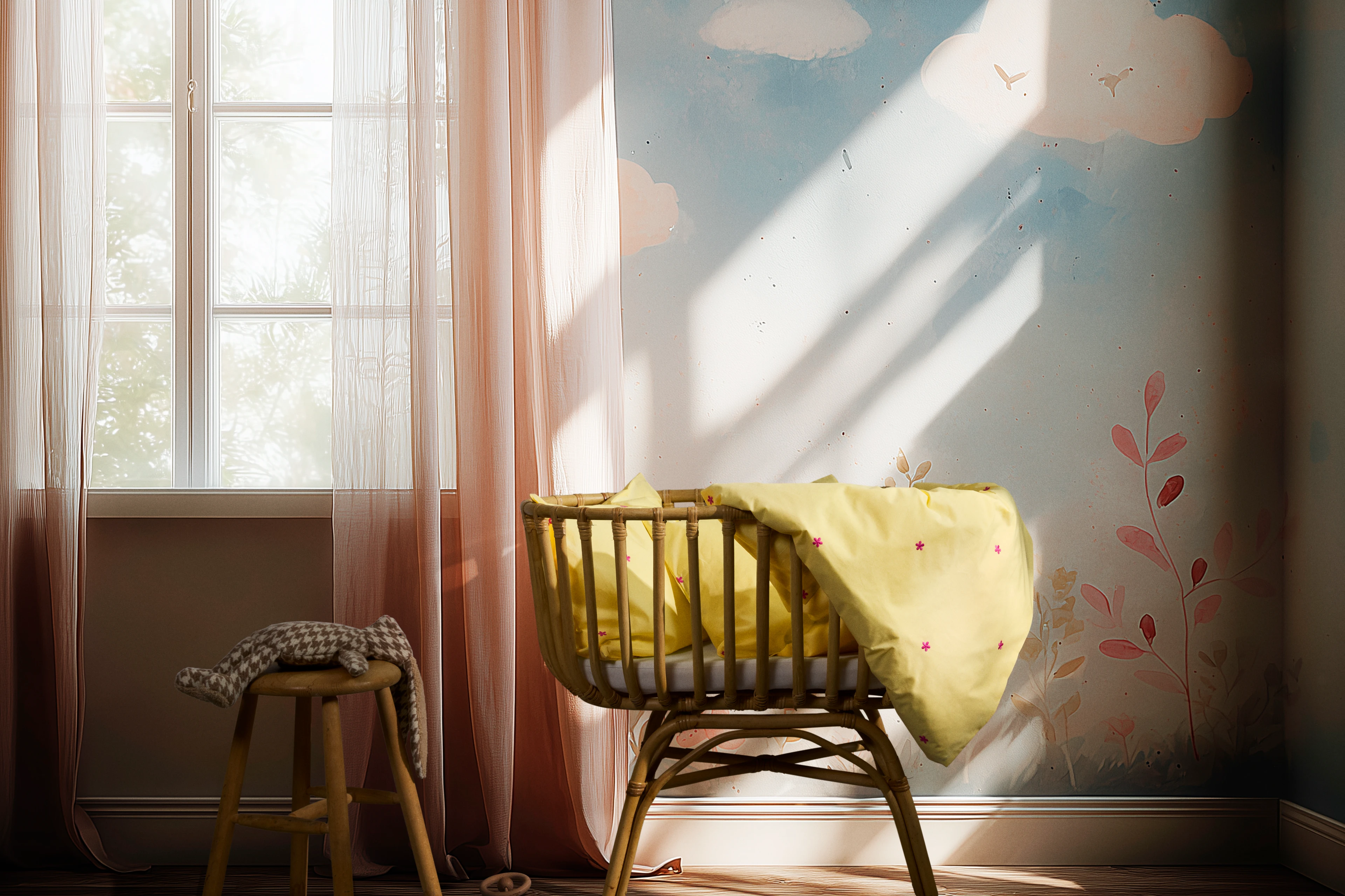 Baby Bed linen 70x100 cm from JUNA in Yellow color, made of Cotton