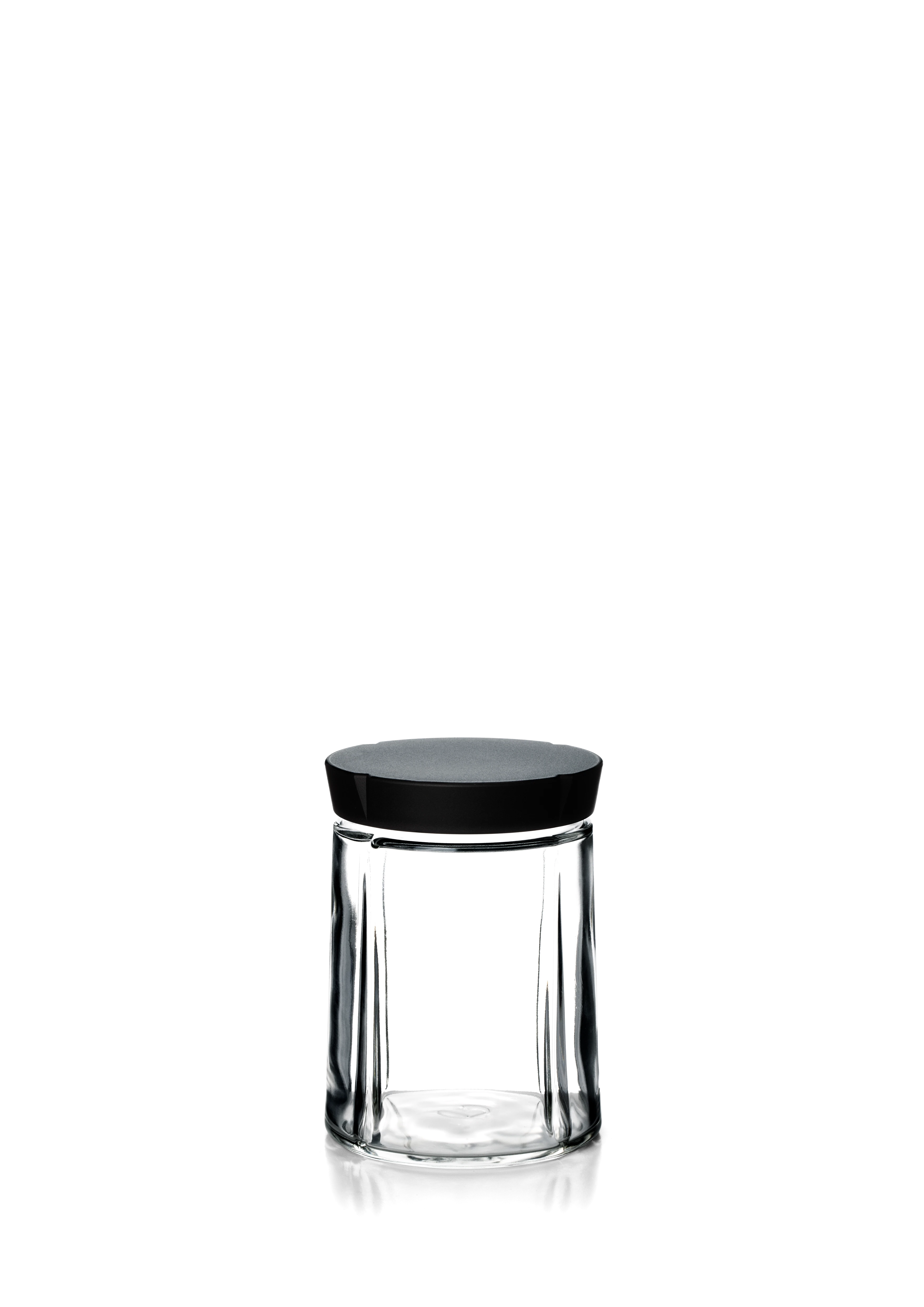 Aufbewahrungsglas 75 cl von Rosendahl in der Farbe Schwarz, hergestellt aus Glas