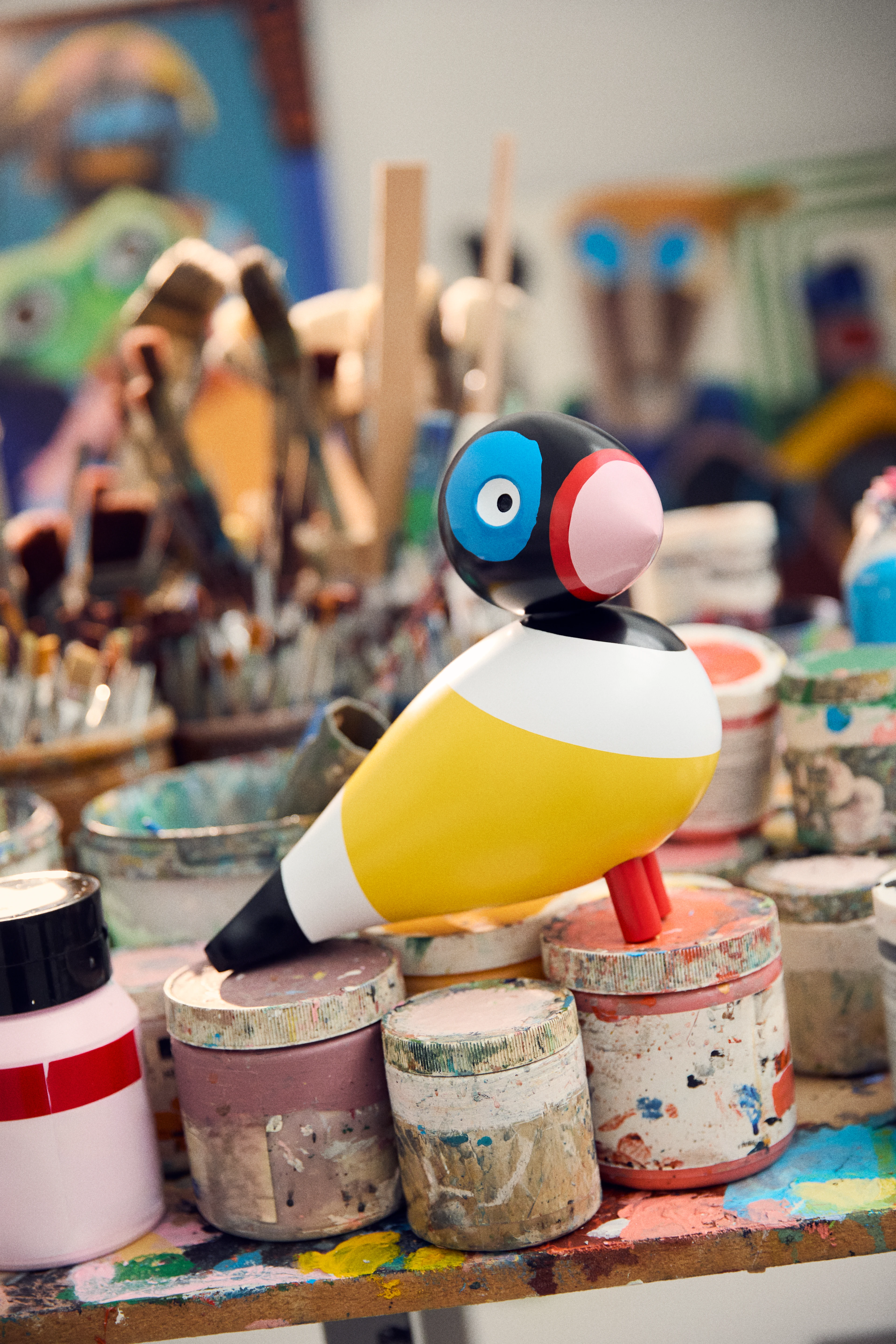 Kay Bojesen x Leif Sylvester Rödbena H20 cm från Kay Bojesen i färgen Redlegs, tillverkad av Trä