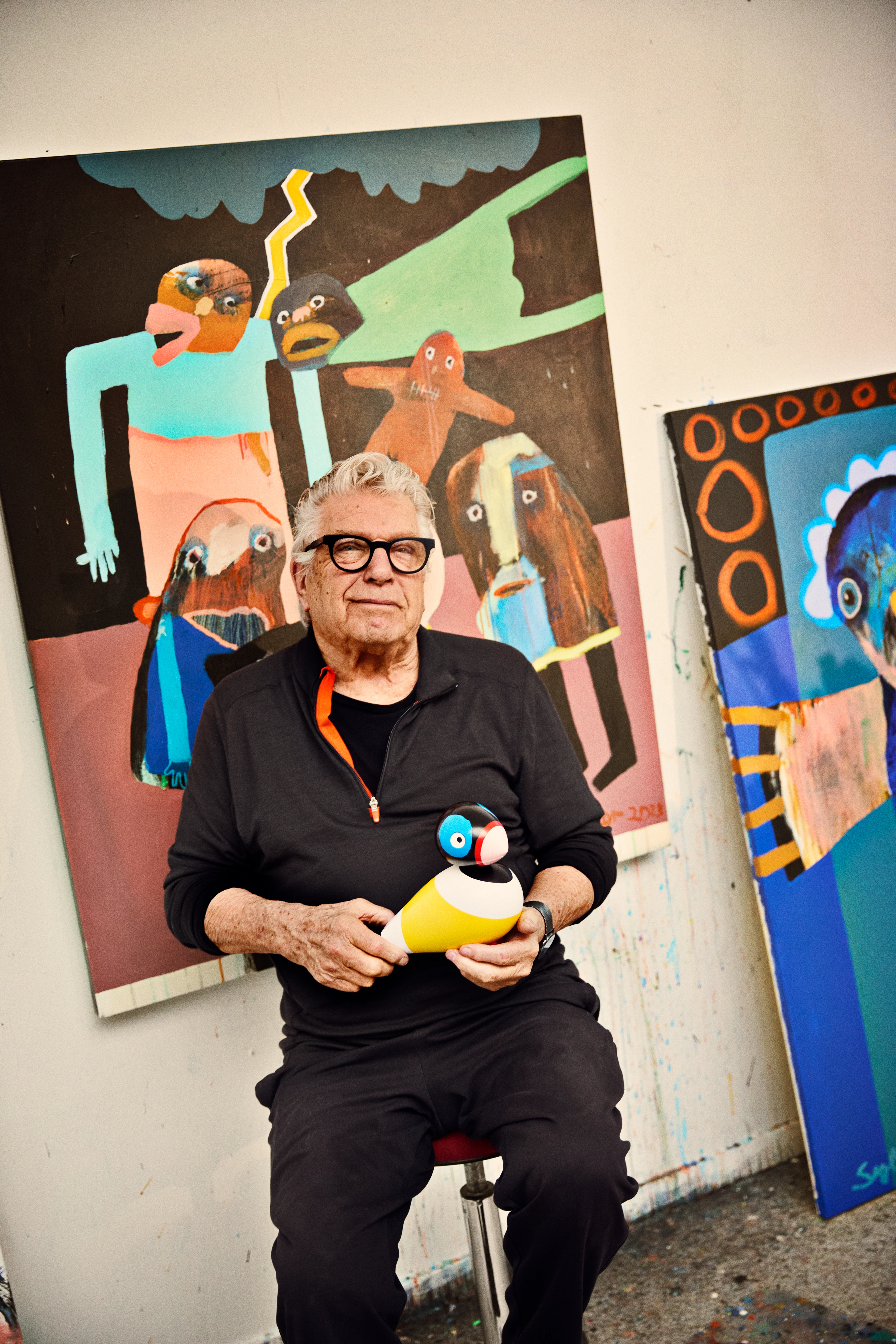 Kay Bojesen x Leif Sylvester Songbird Redlegs H20 cm from Kay Bojesen in Redlegs color, made of Wood