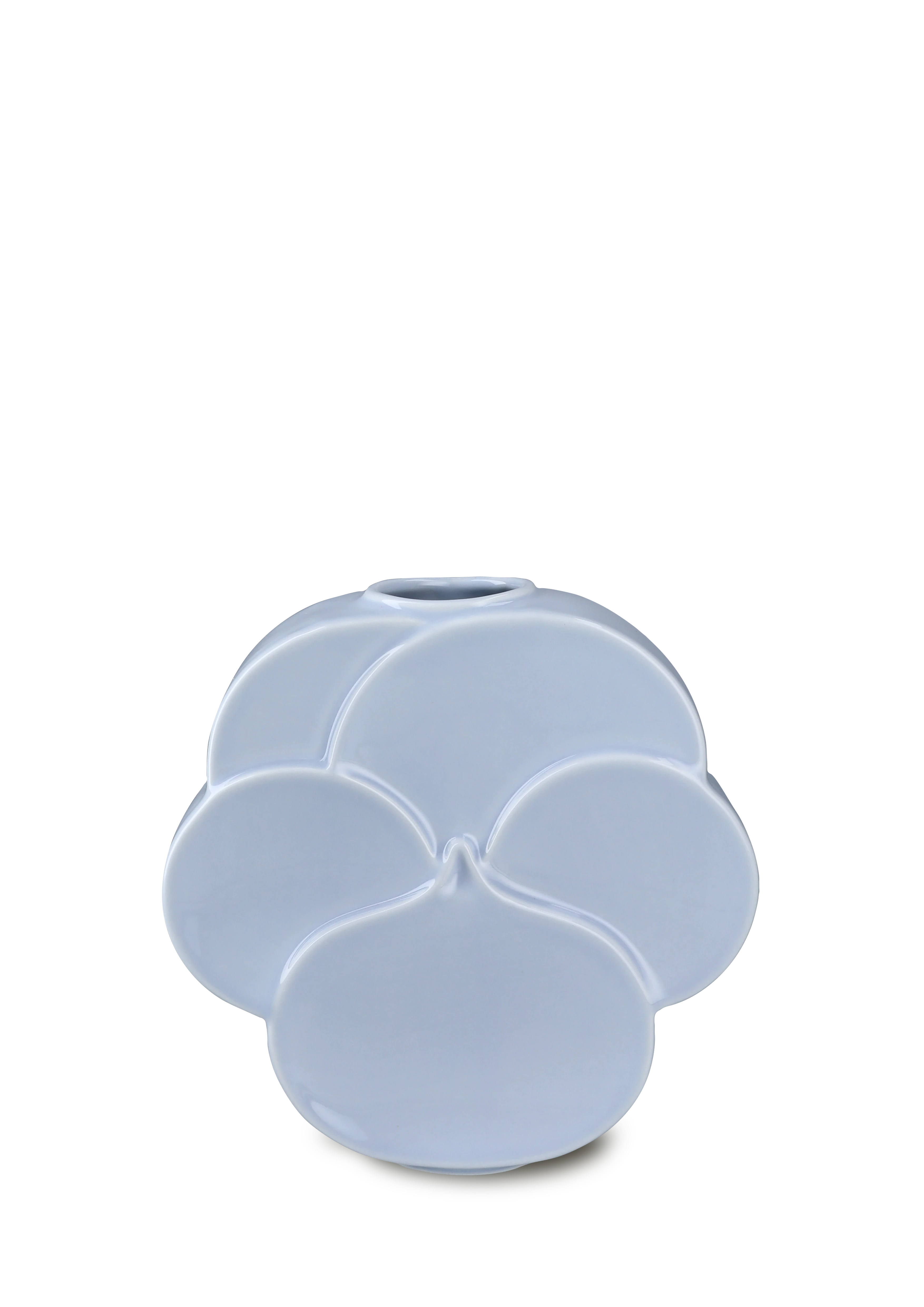 Stedmoderblomst Vase H17 cm fra Lyngby Porcelæn i farven Blå, lavet af Keramik