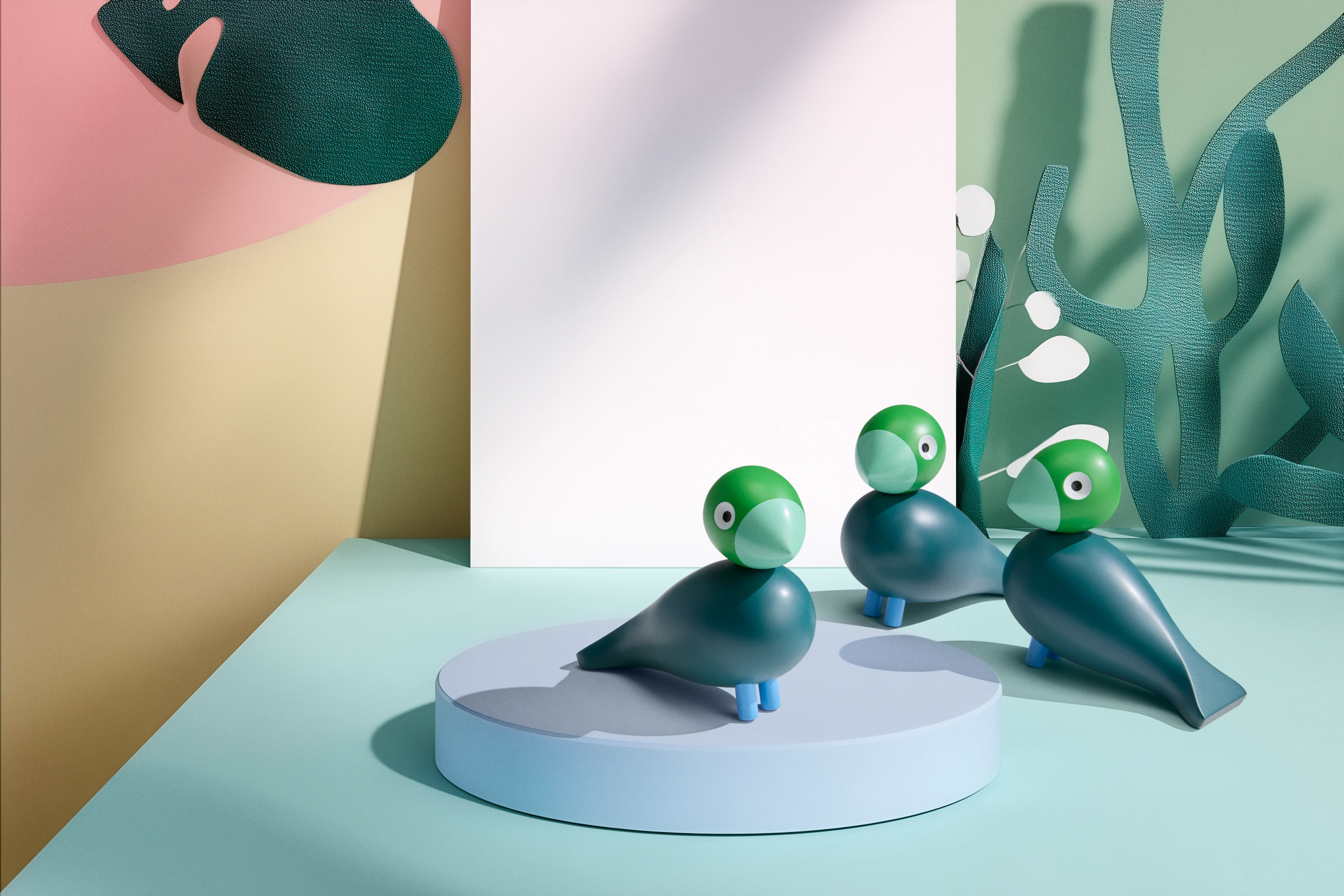 Birk Year Bird 2026 H12.5 cm from Kay Bojesen in Dark green color, made of Wood